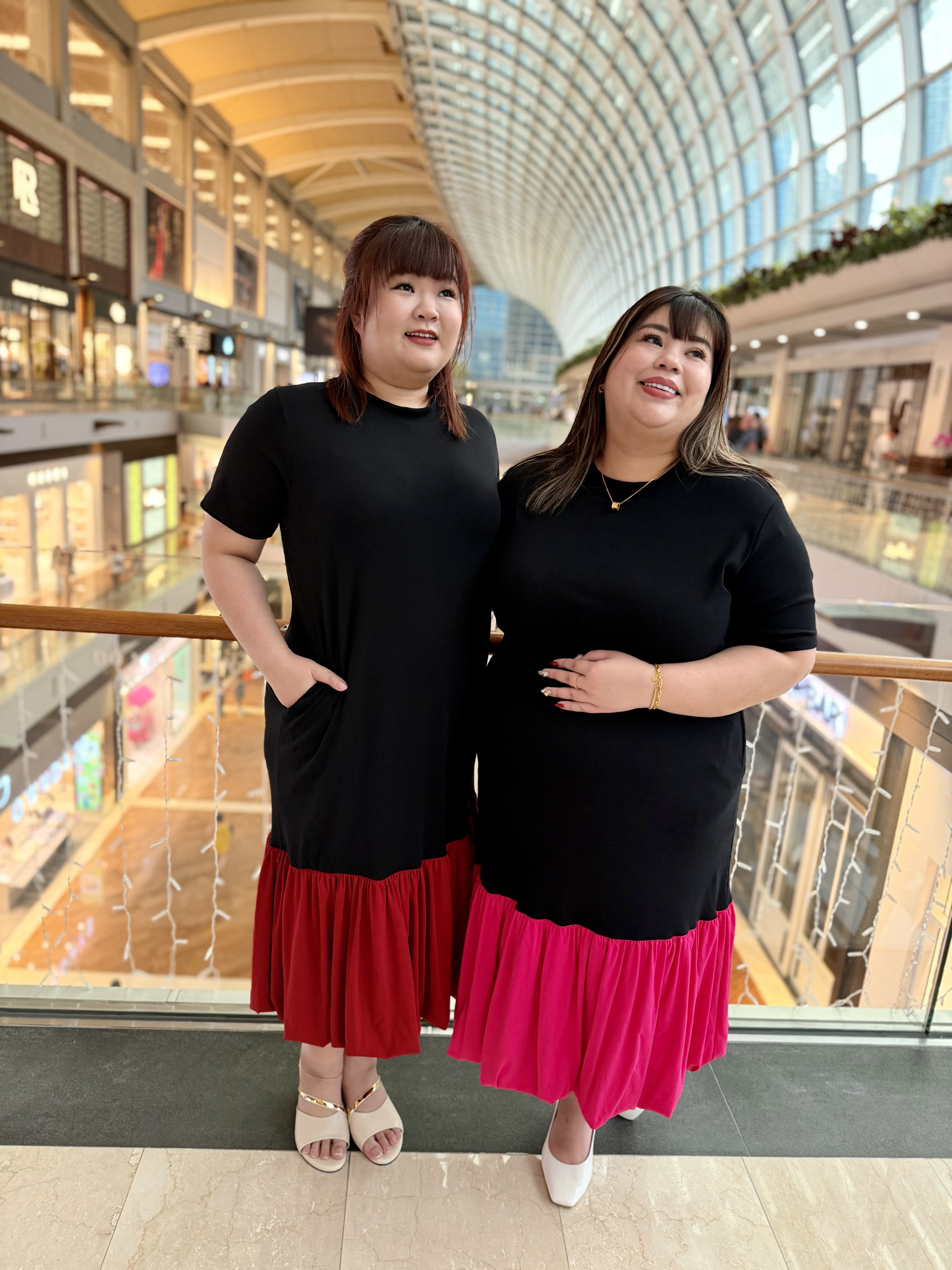 Love+ Naomi Duo Colour Maxi Bubble Dress | Plus Size Dress