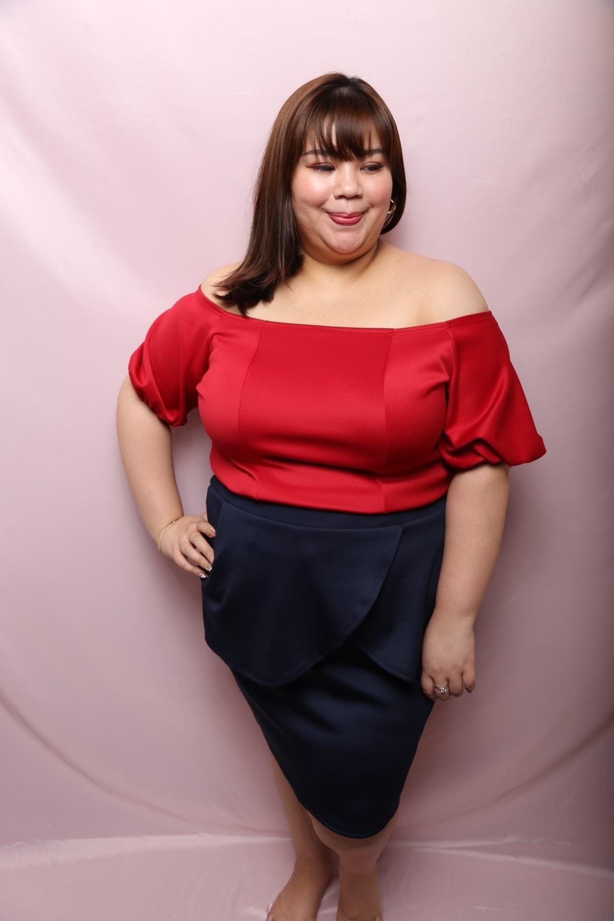 Love+ Red Puff Penguin  Top |Plus Size Top