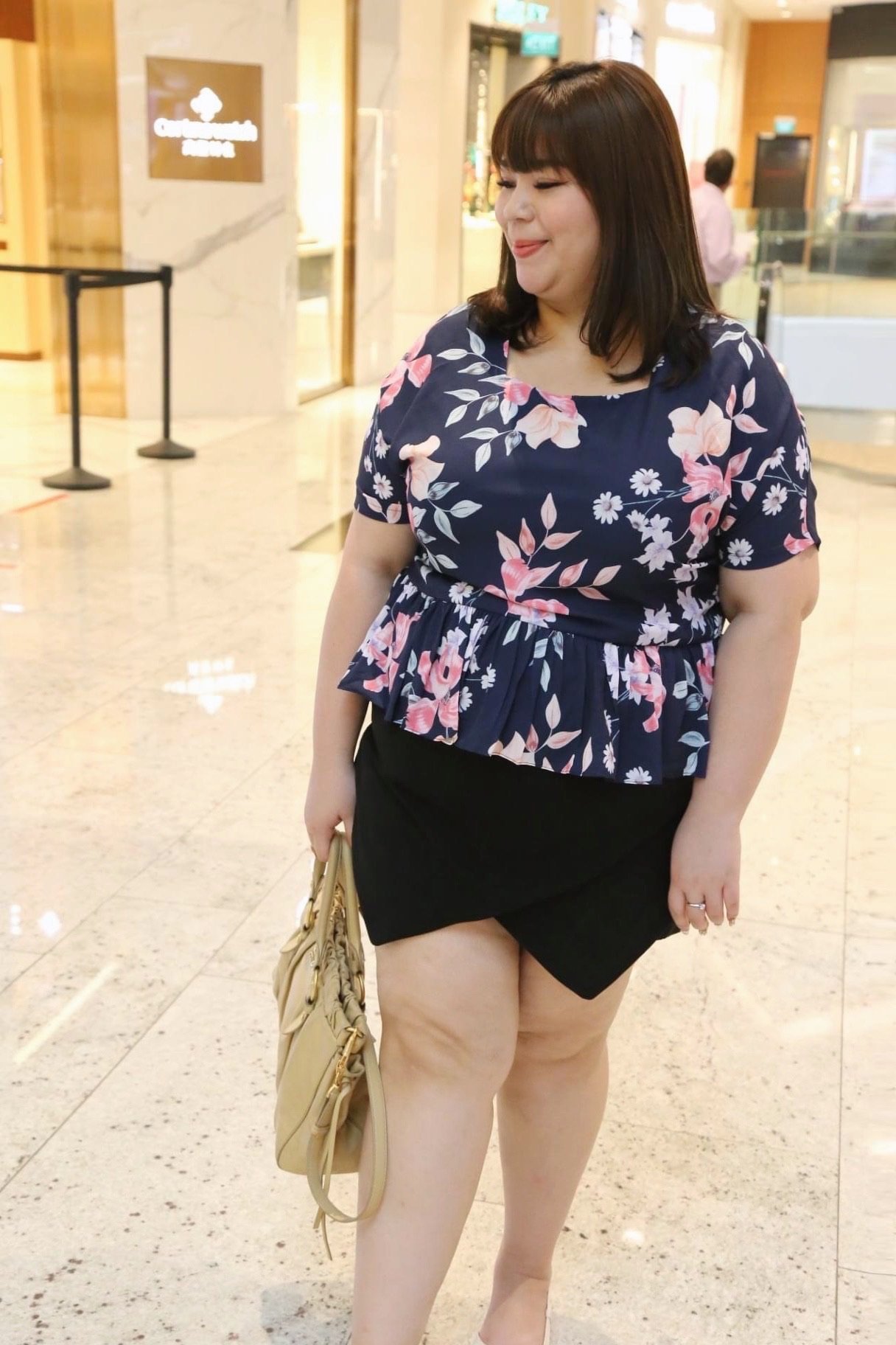 Love+ Navy Komi Top  |Plus Size Top