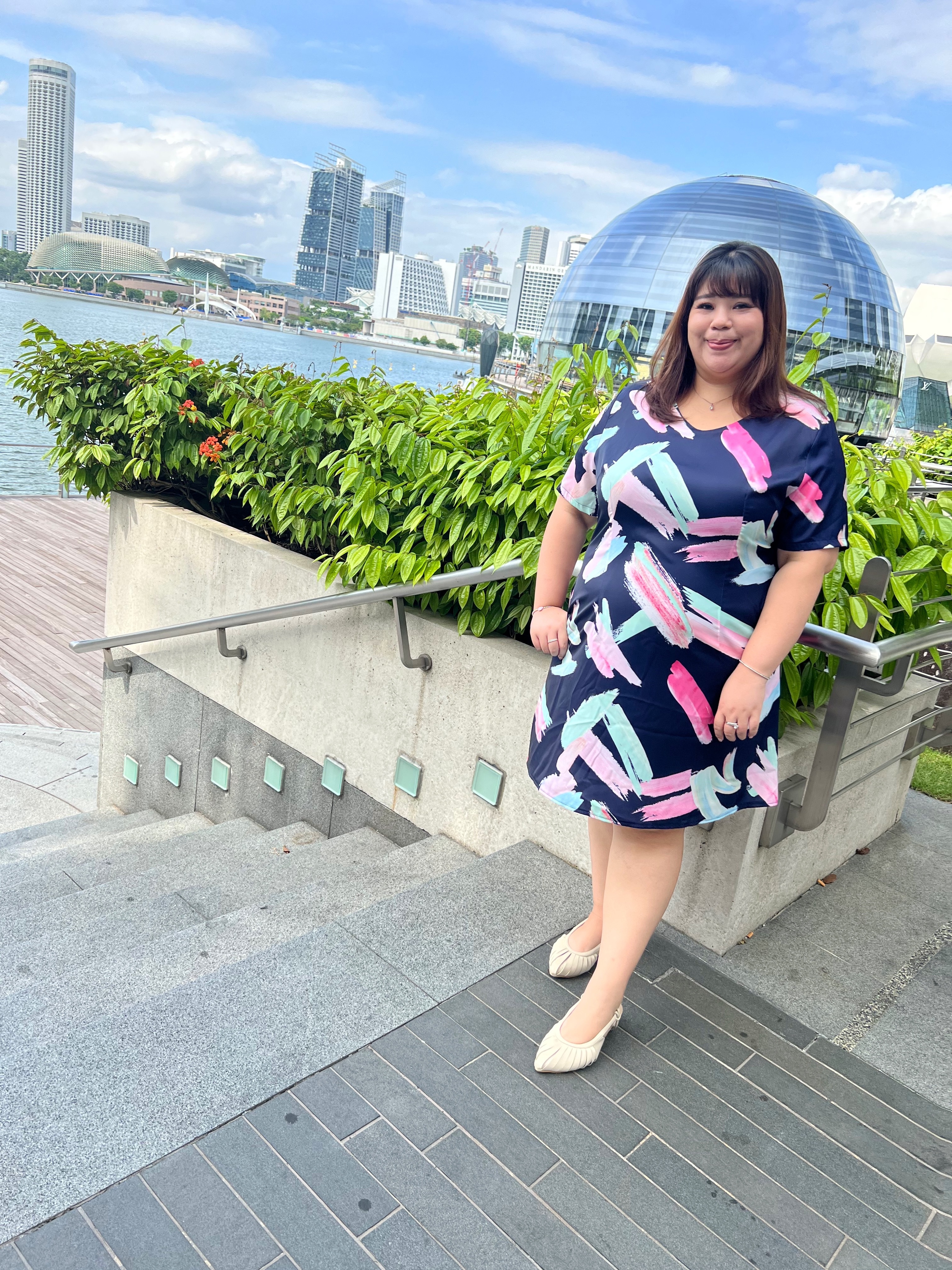 Love+ Neon Stroke Dress | Plus Size Dress Singapore