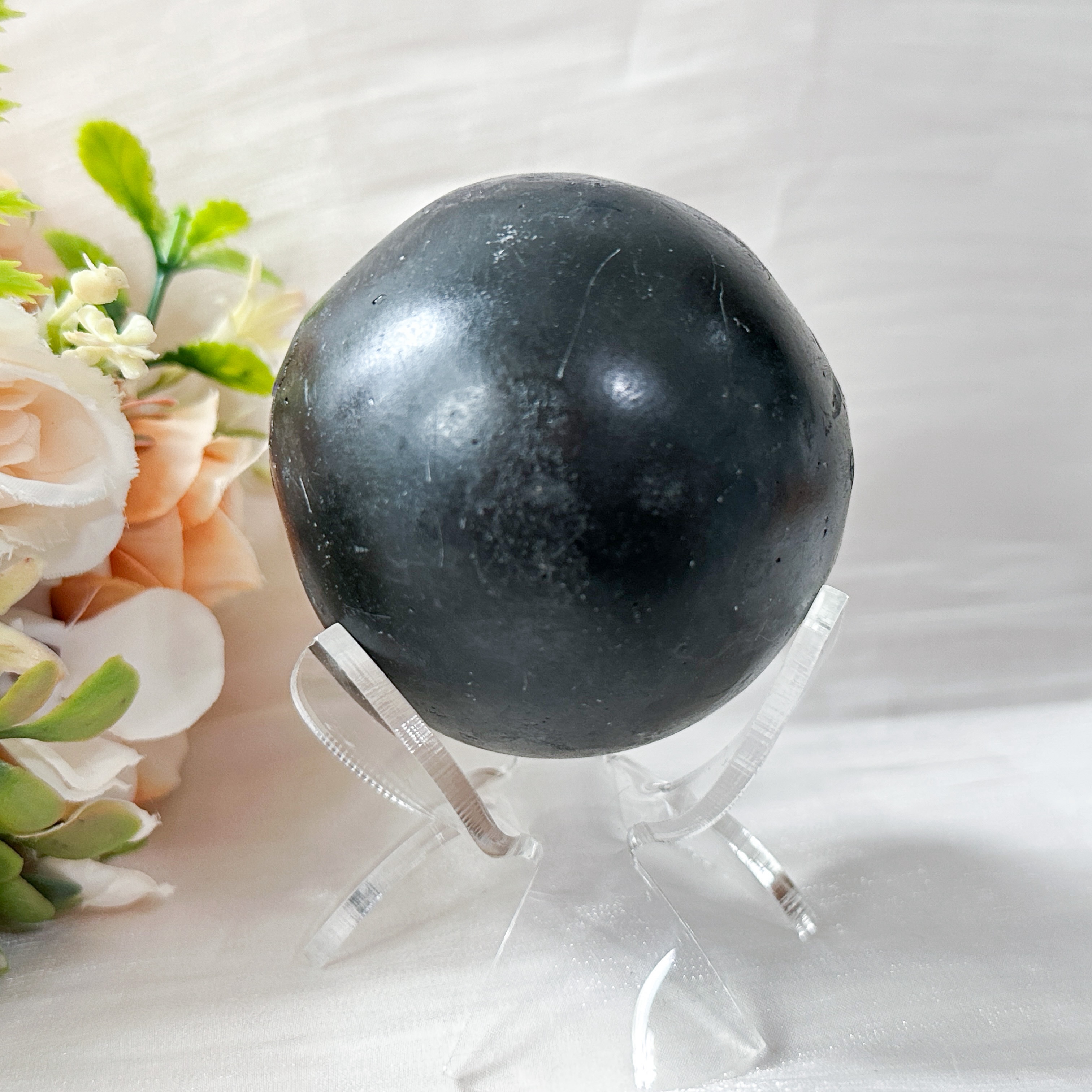 Amethyst Raw Sphere w Sphere Stand