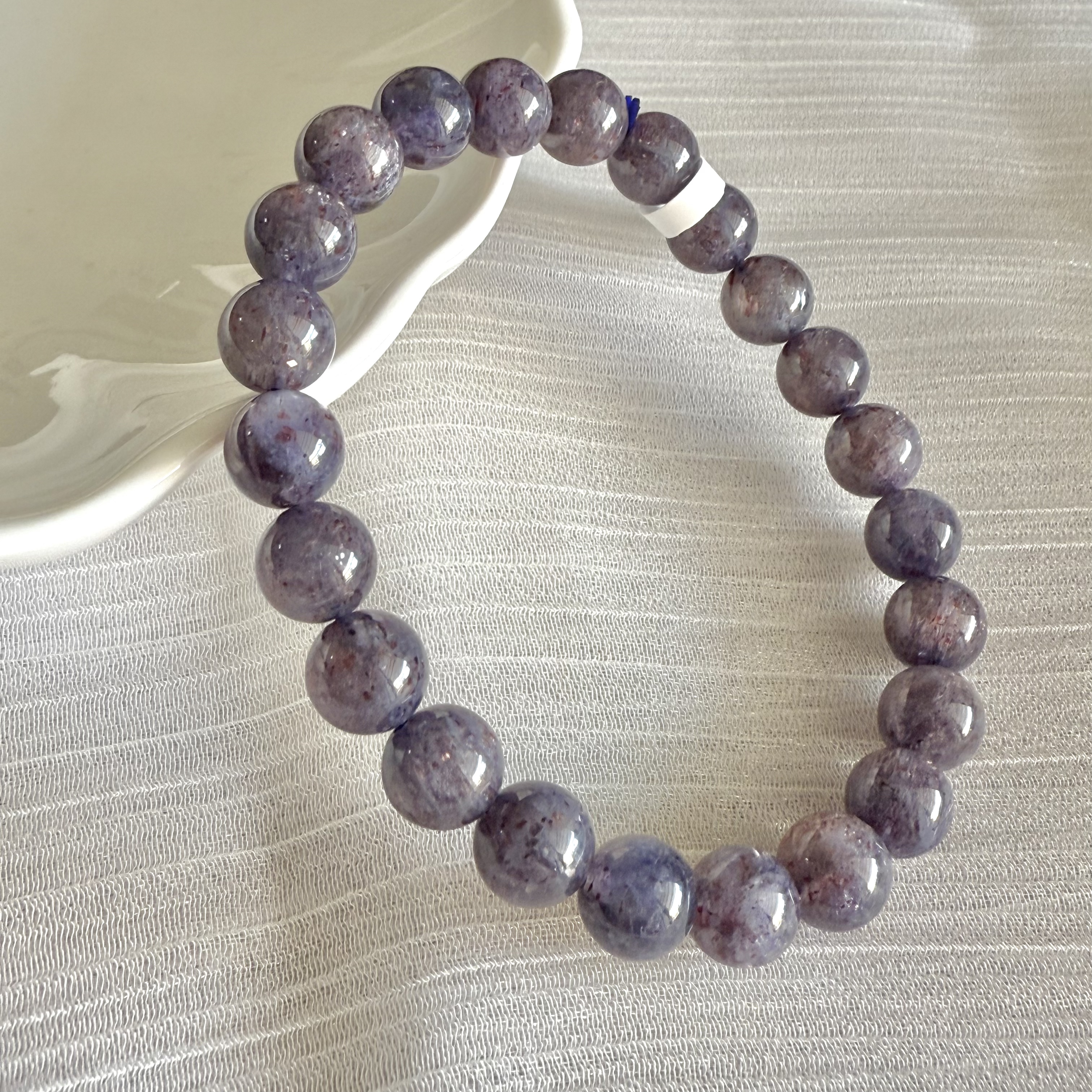 Iolite Sunstone 7-8mm Bracelet