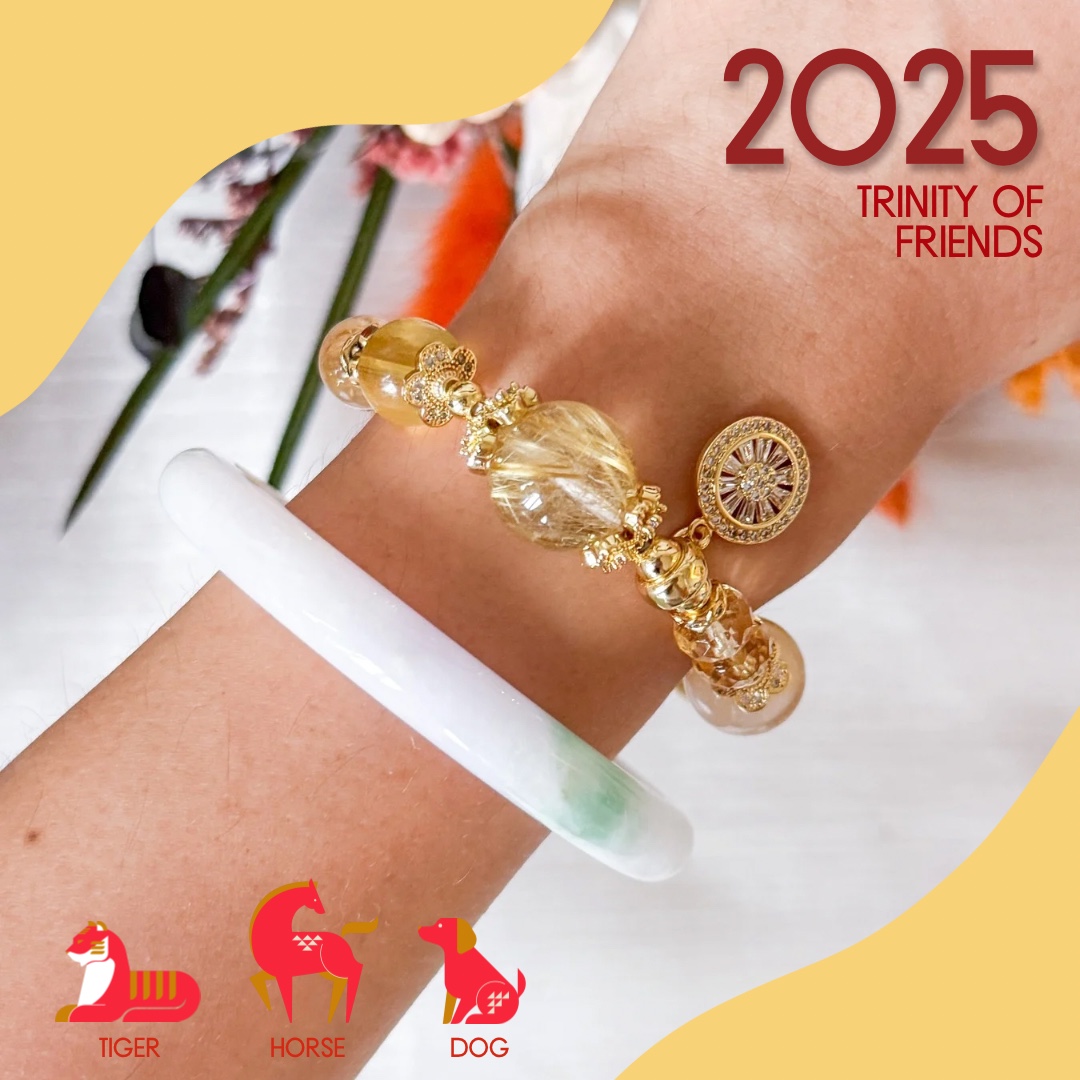 2025 Zodiac Trinity Bracelet: Tiger, Horse, Dog
