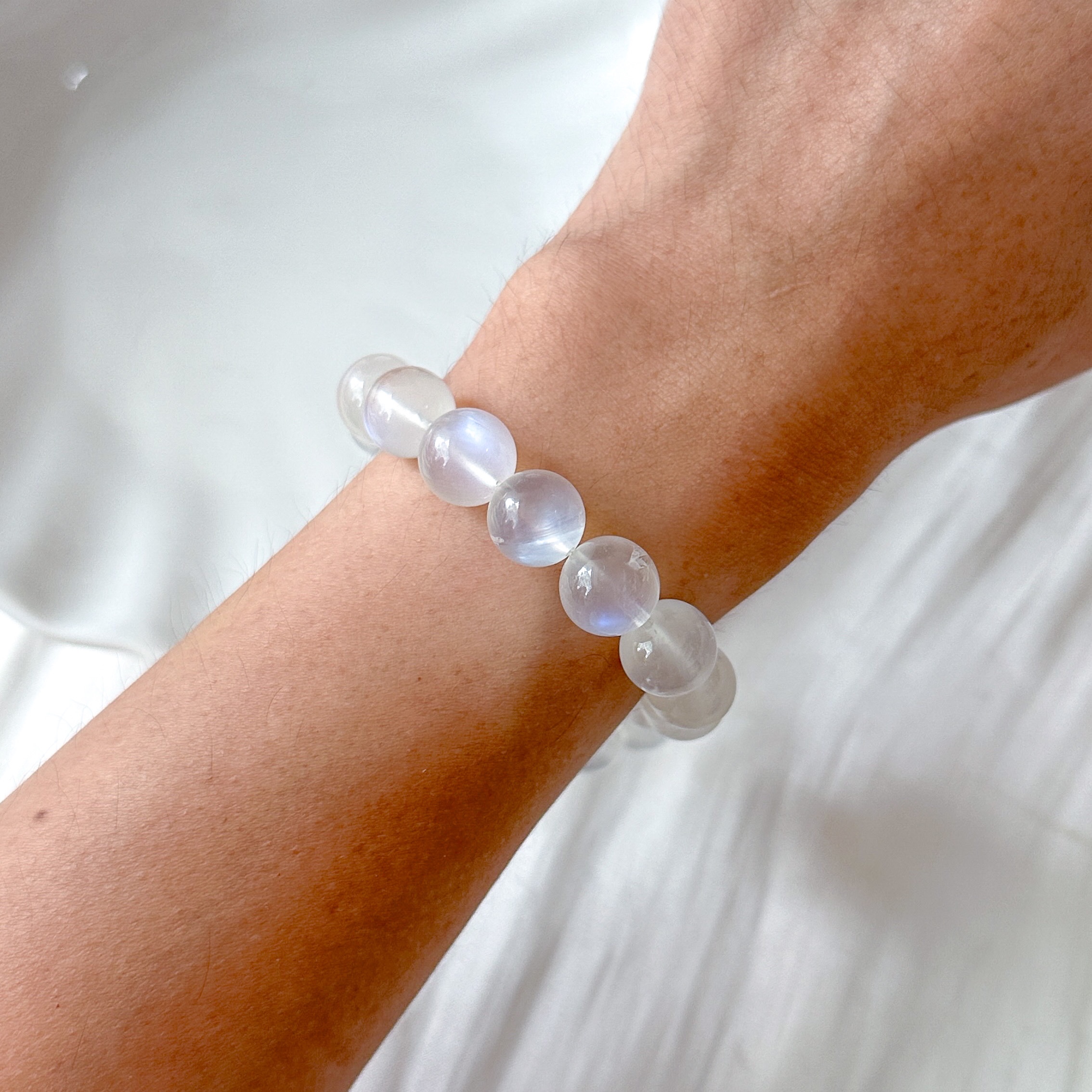 Moonstone 10+mm AAA Bracelet