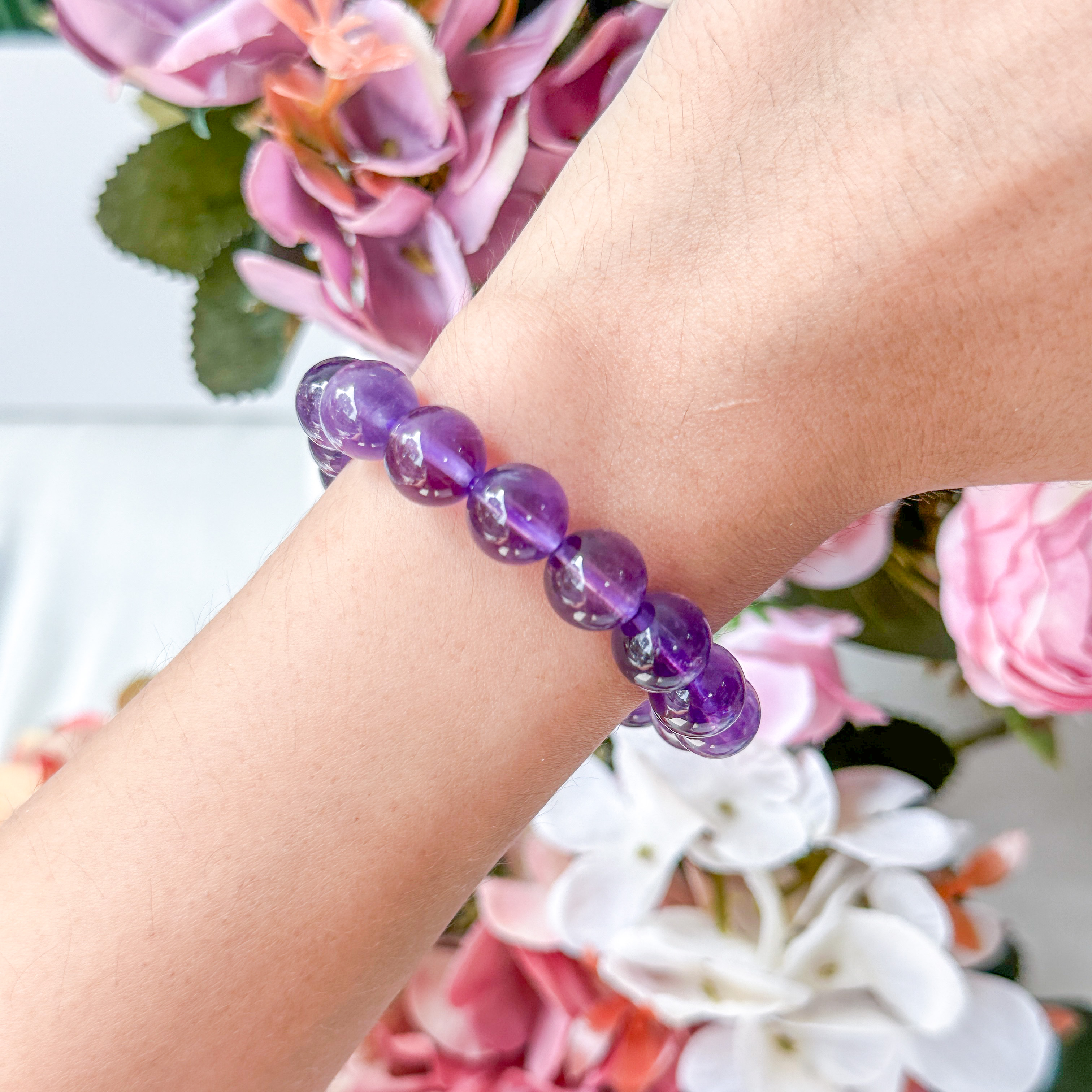 Amethyst 10mm Bracelet