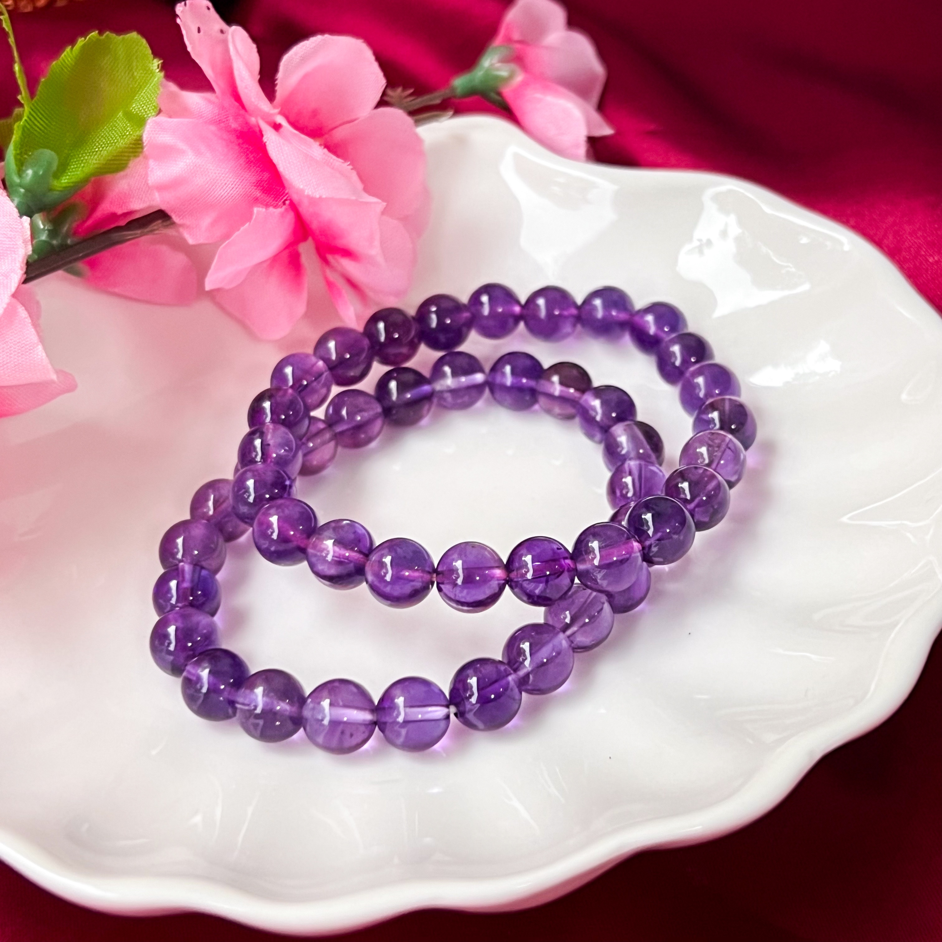 Amethyst 8mm AAA Bracelet