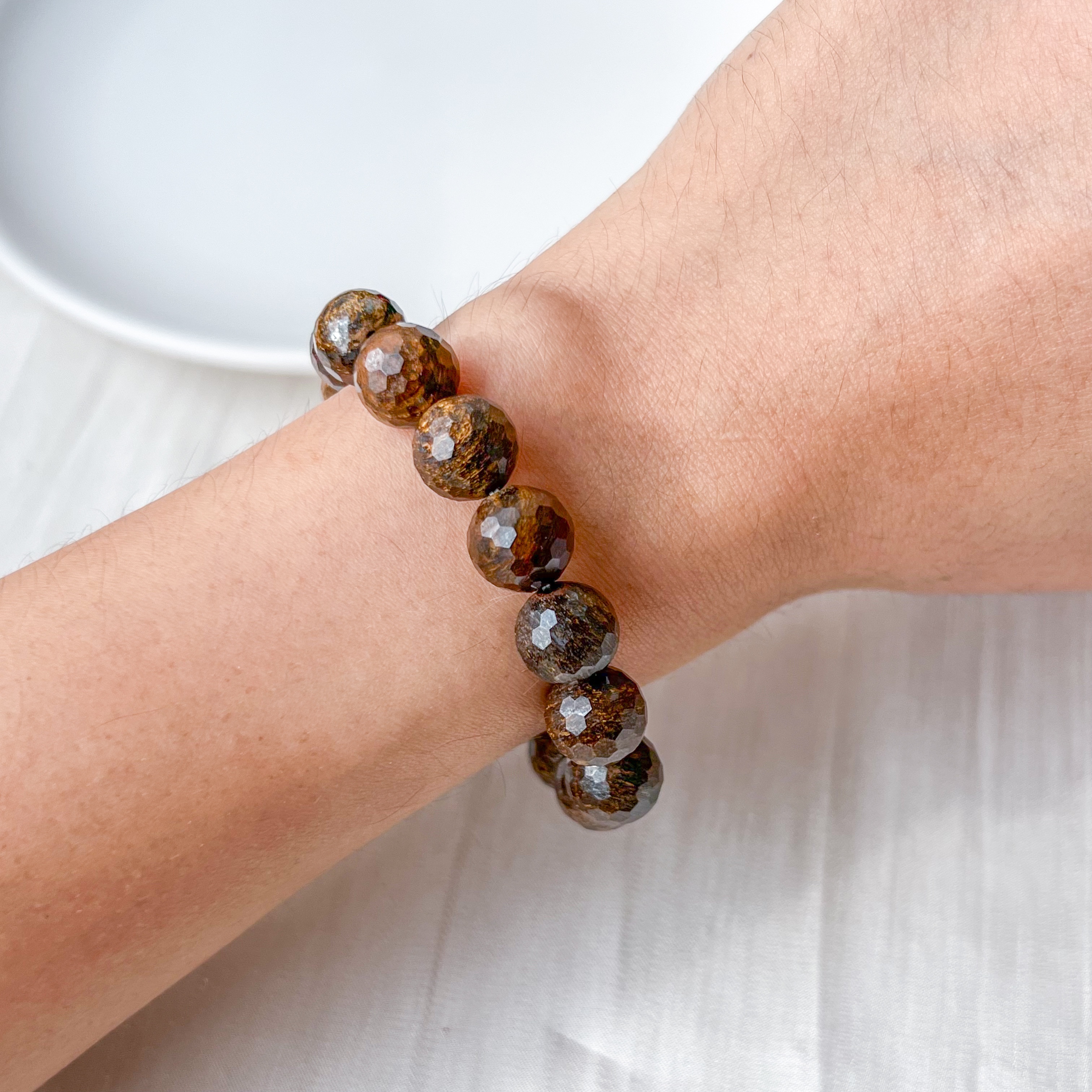 Bronzite 10mm Cut Bracelet