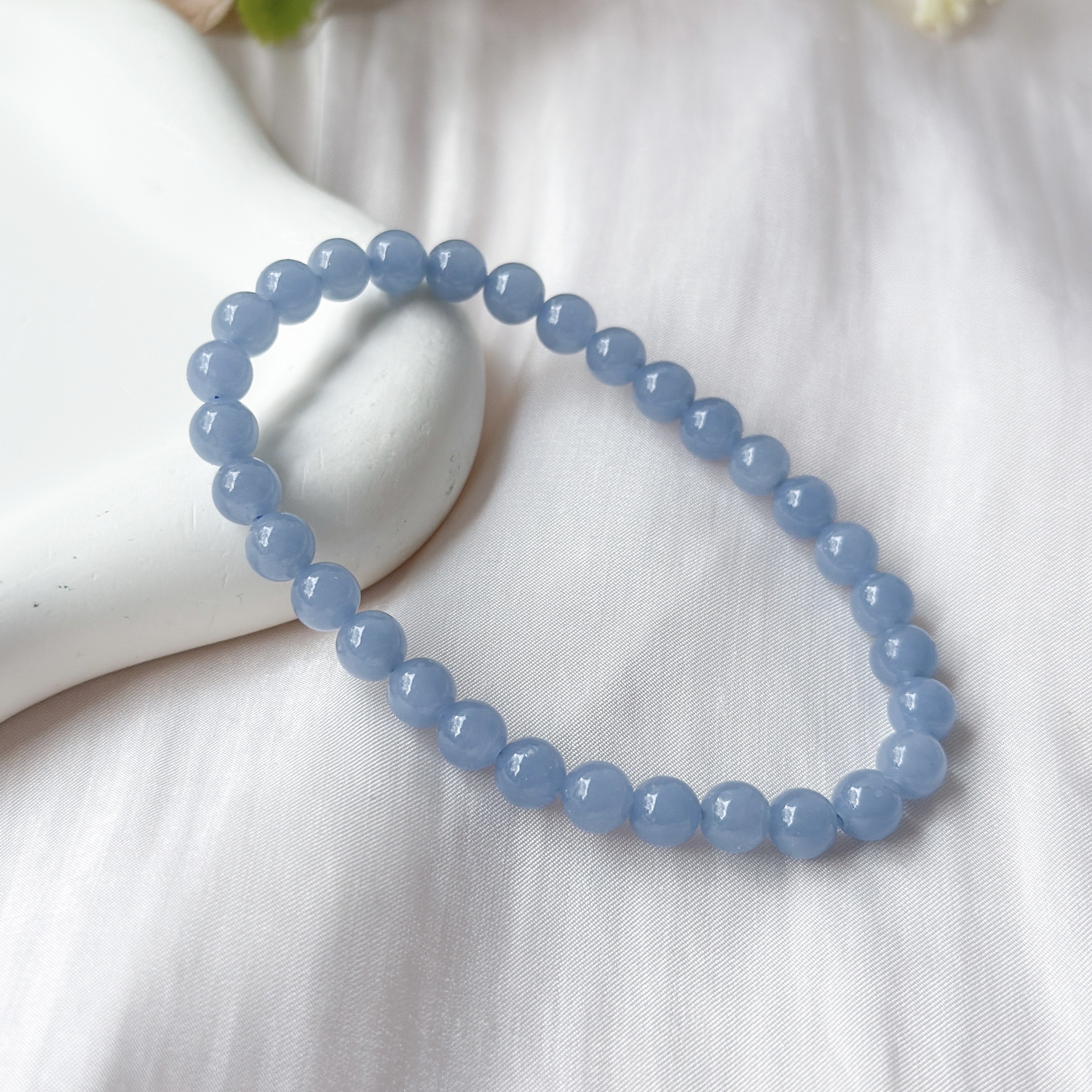 Angelite 6mm AAAA Bracelet