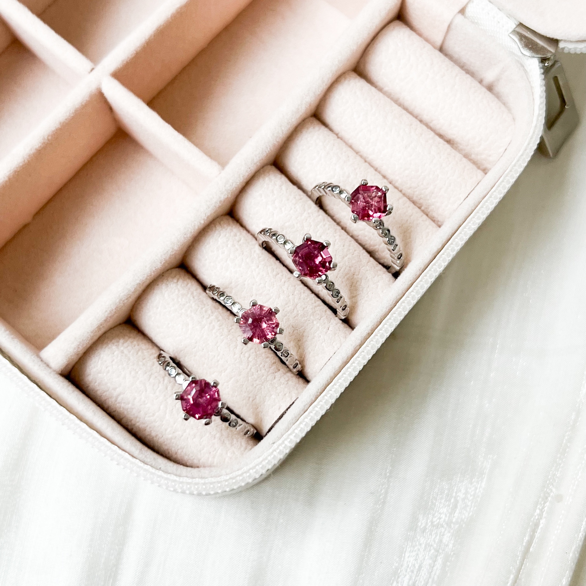Pink Tourmaline Ring - S925