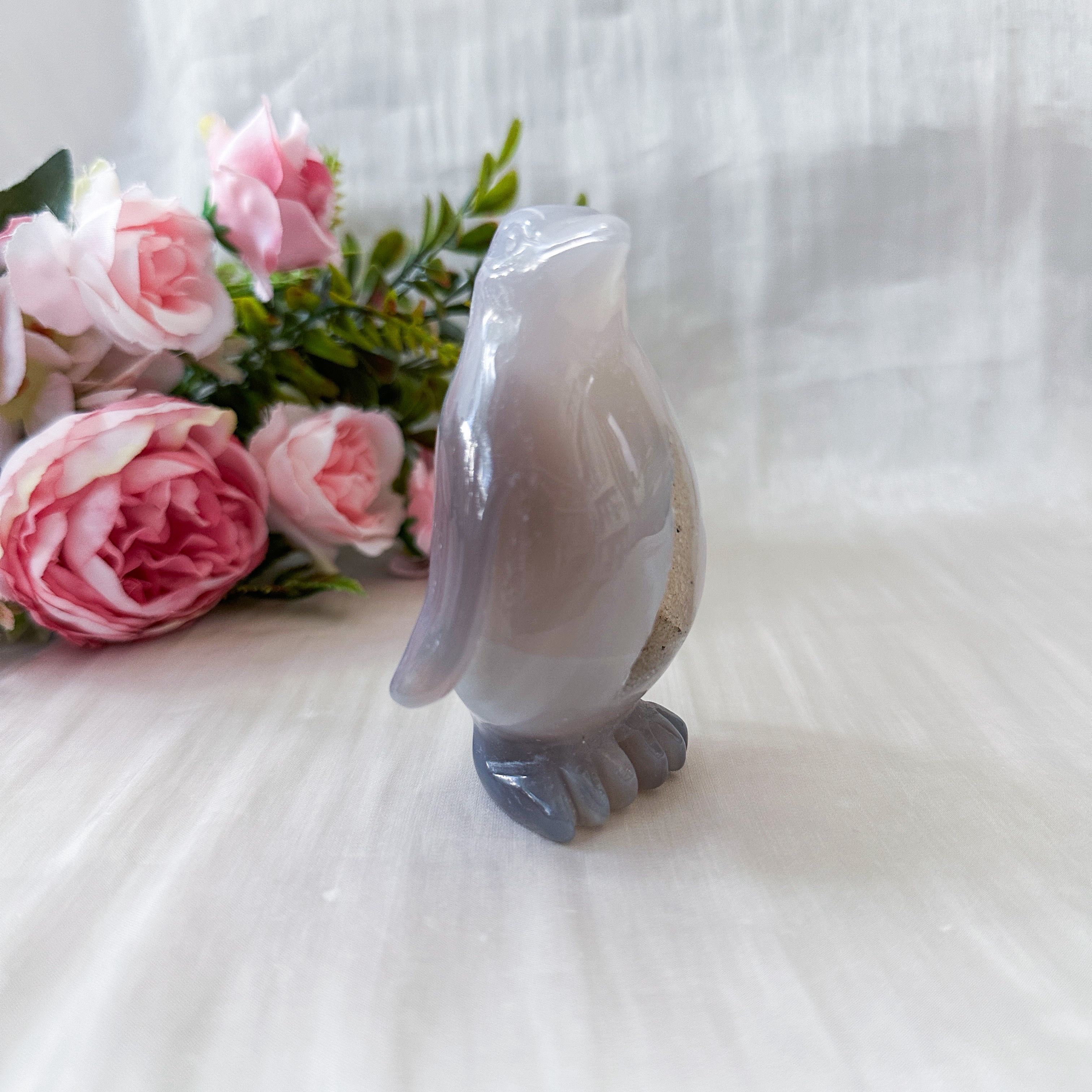 Druzy Agate Penguin (60.4mm)