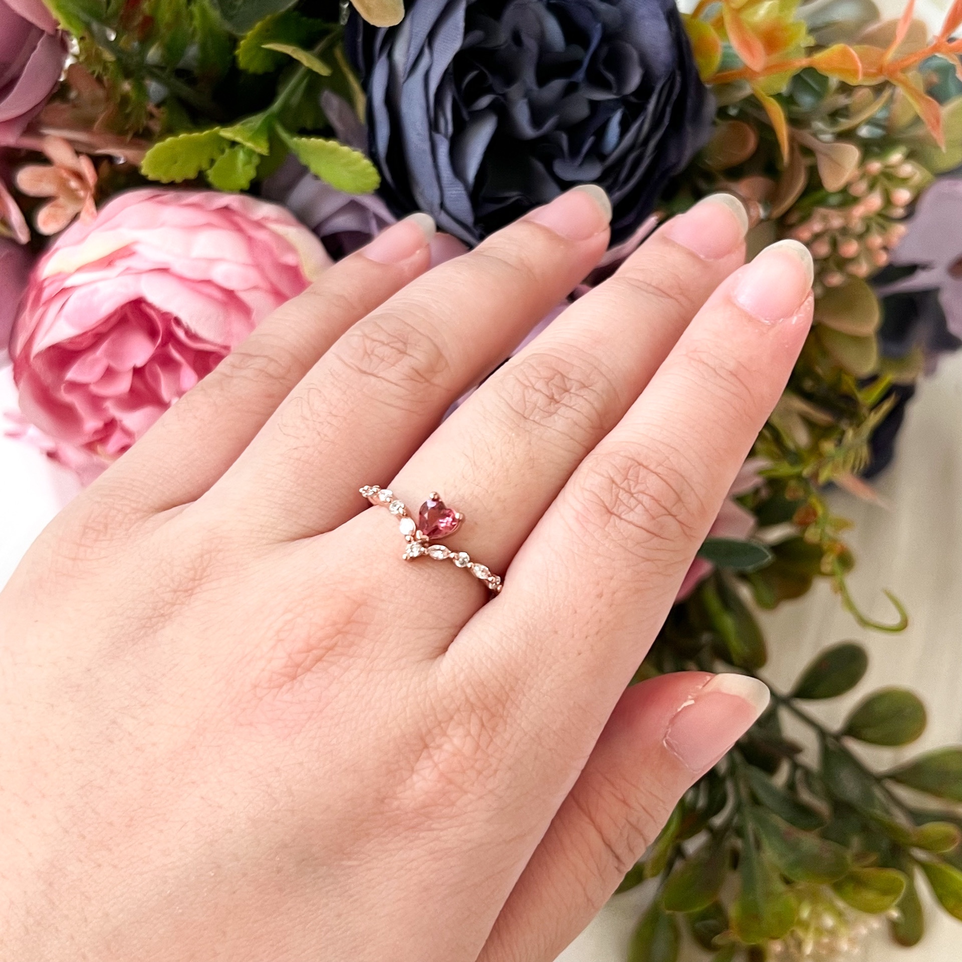 Garnet Ring - S925