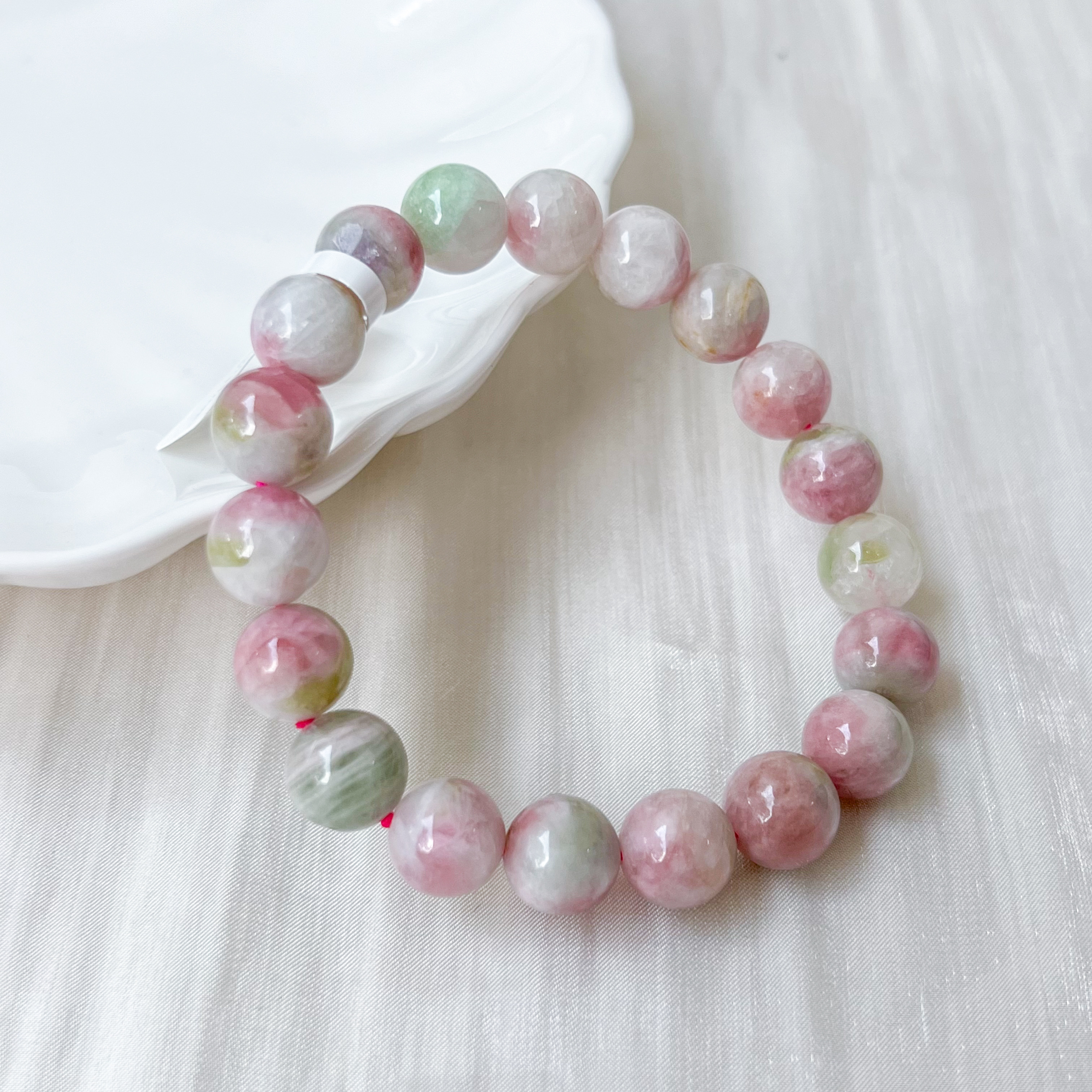 Cherry Blossom Tourmaline 10-11mm AAA Bracelet