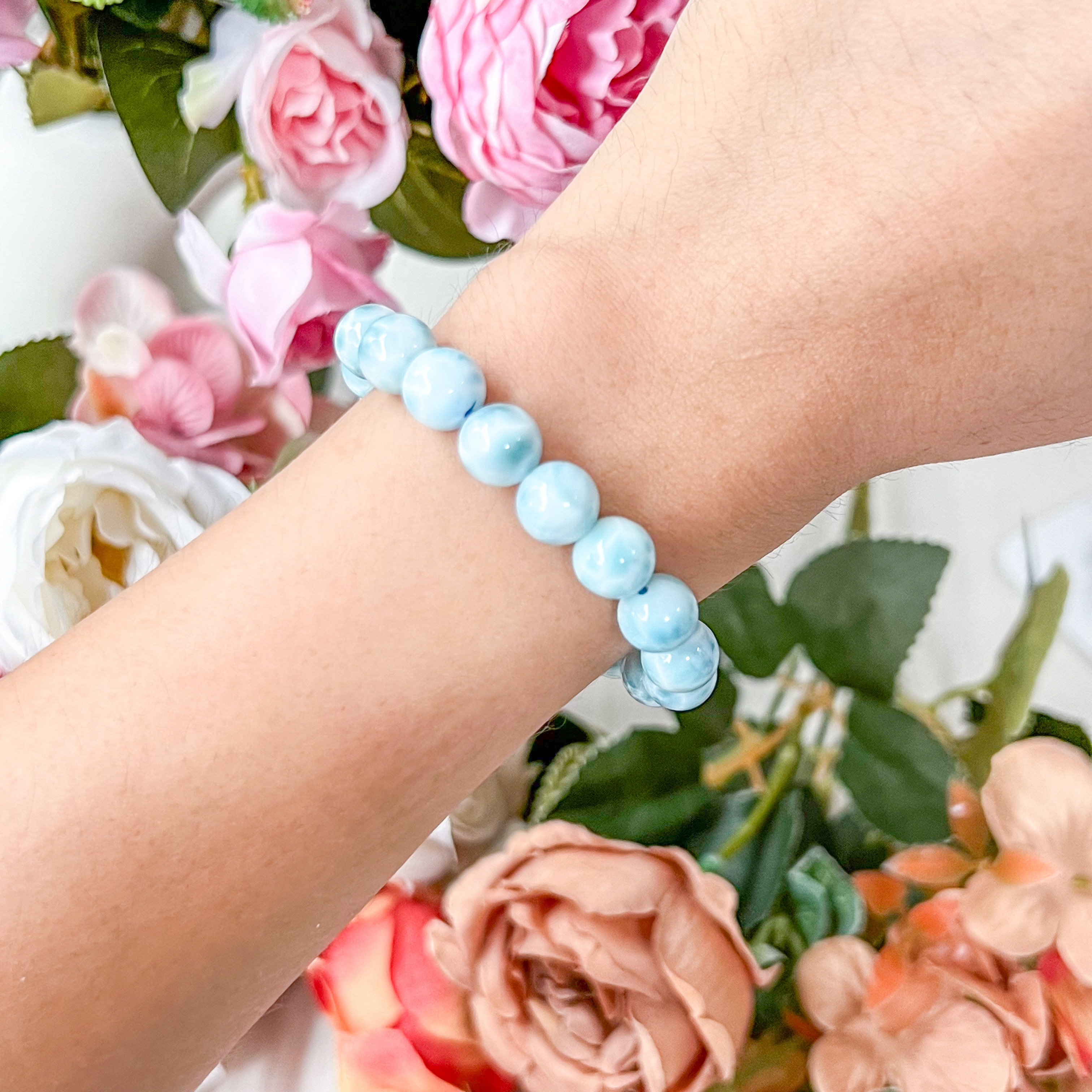 Larimar 8-9mm AAA+ Bracelet