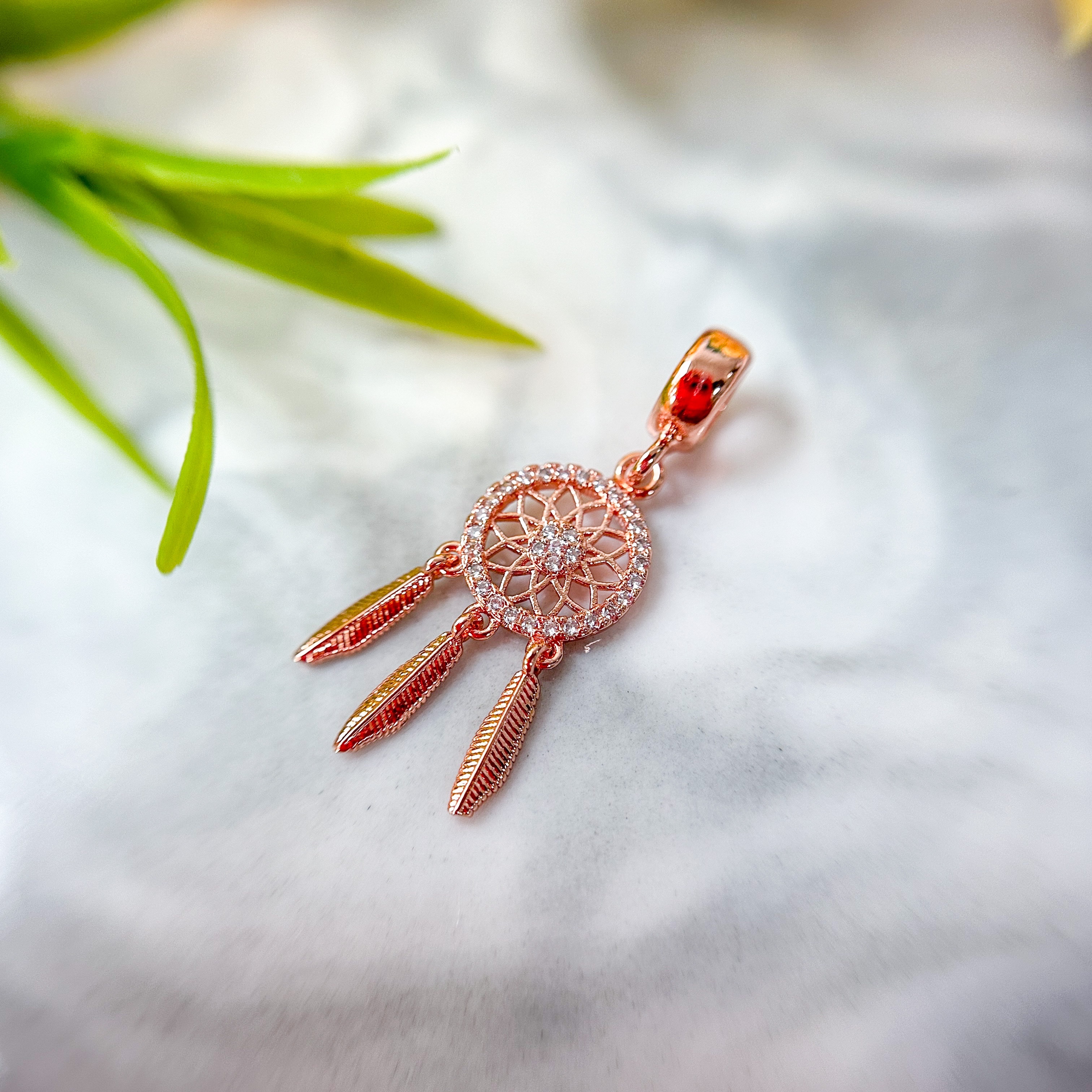 Dreamcatcher Rose Gold Charm (1pc)