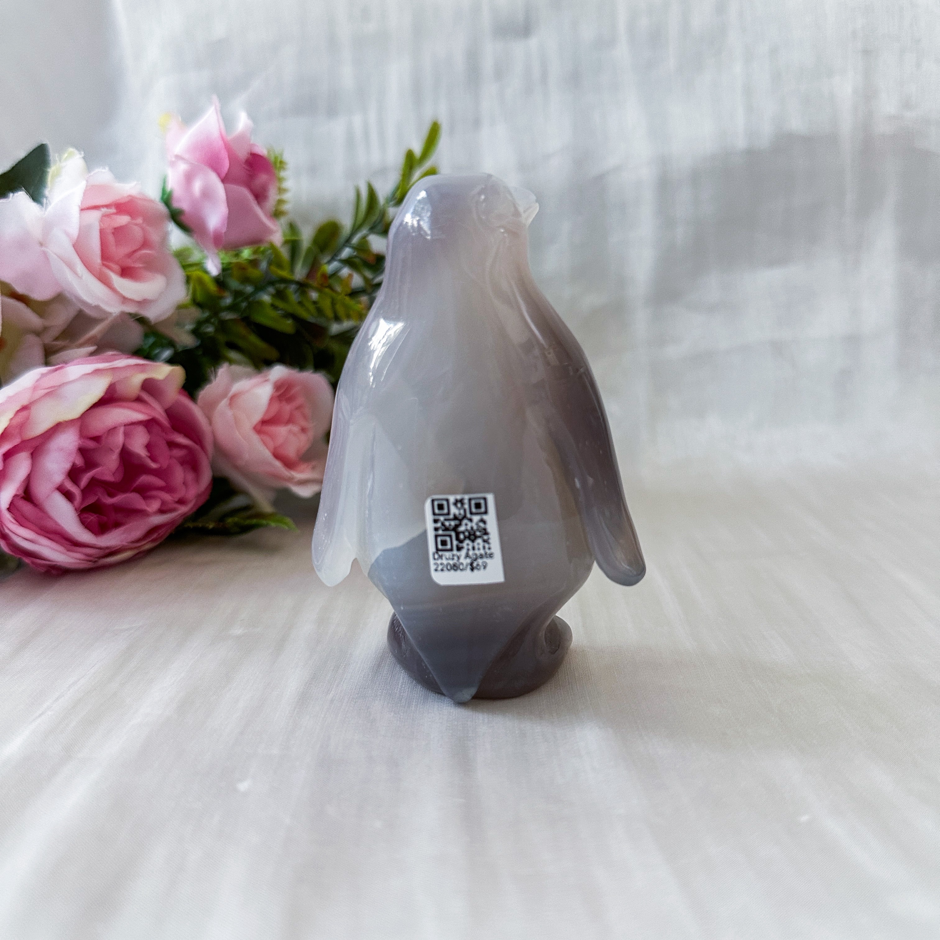 Druzy Agate Penguin (60.4mm)