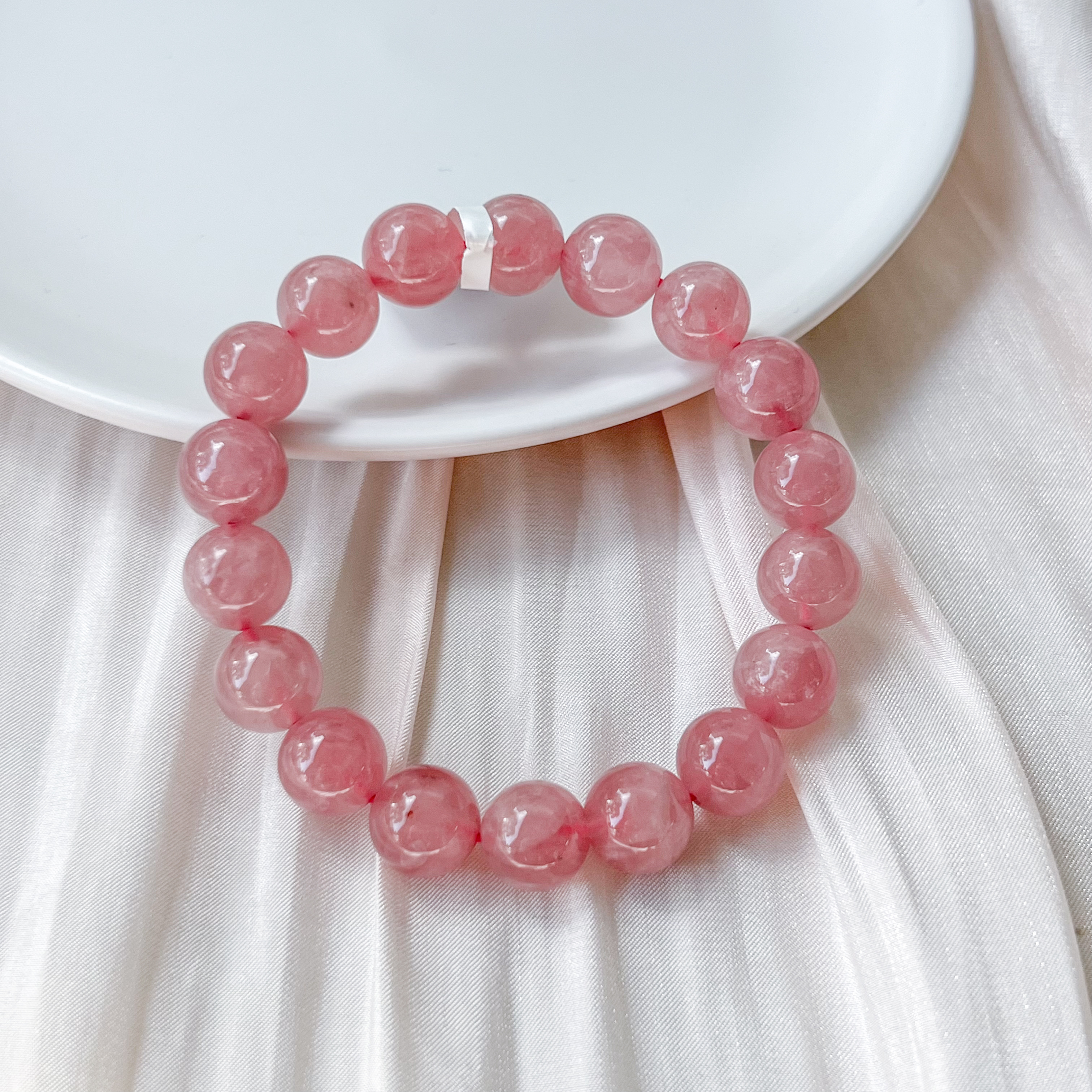 Lavender Rose Quartz 10mm AAA Bracelet