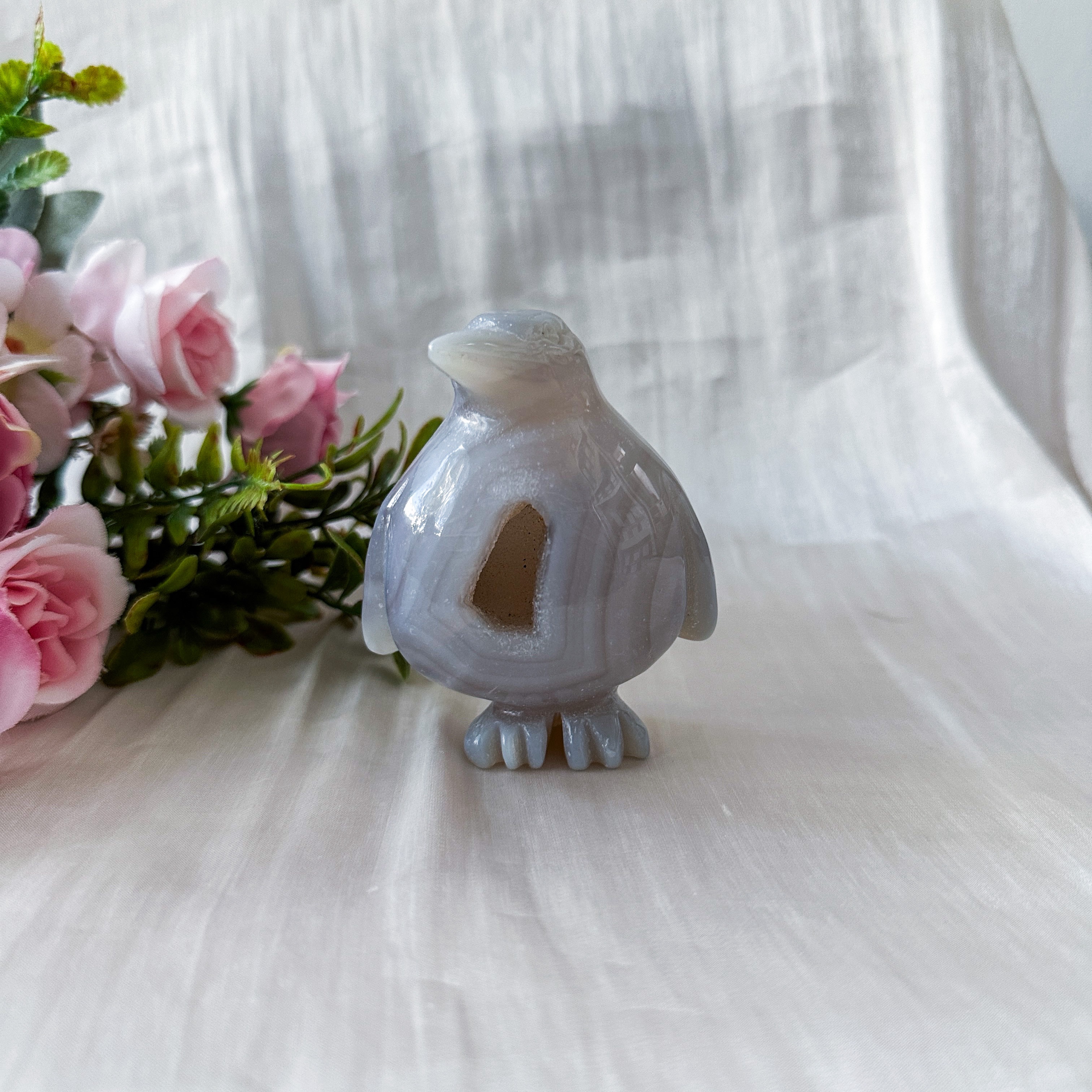 Druzy Agate Penguin (63.5mm)