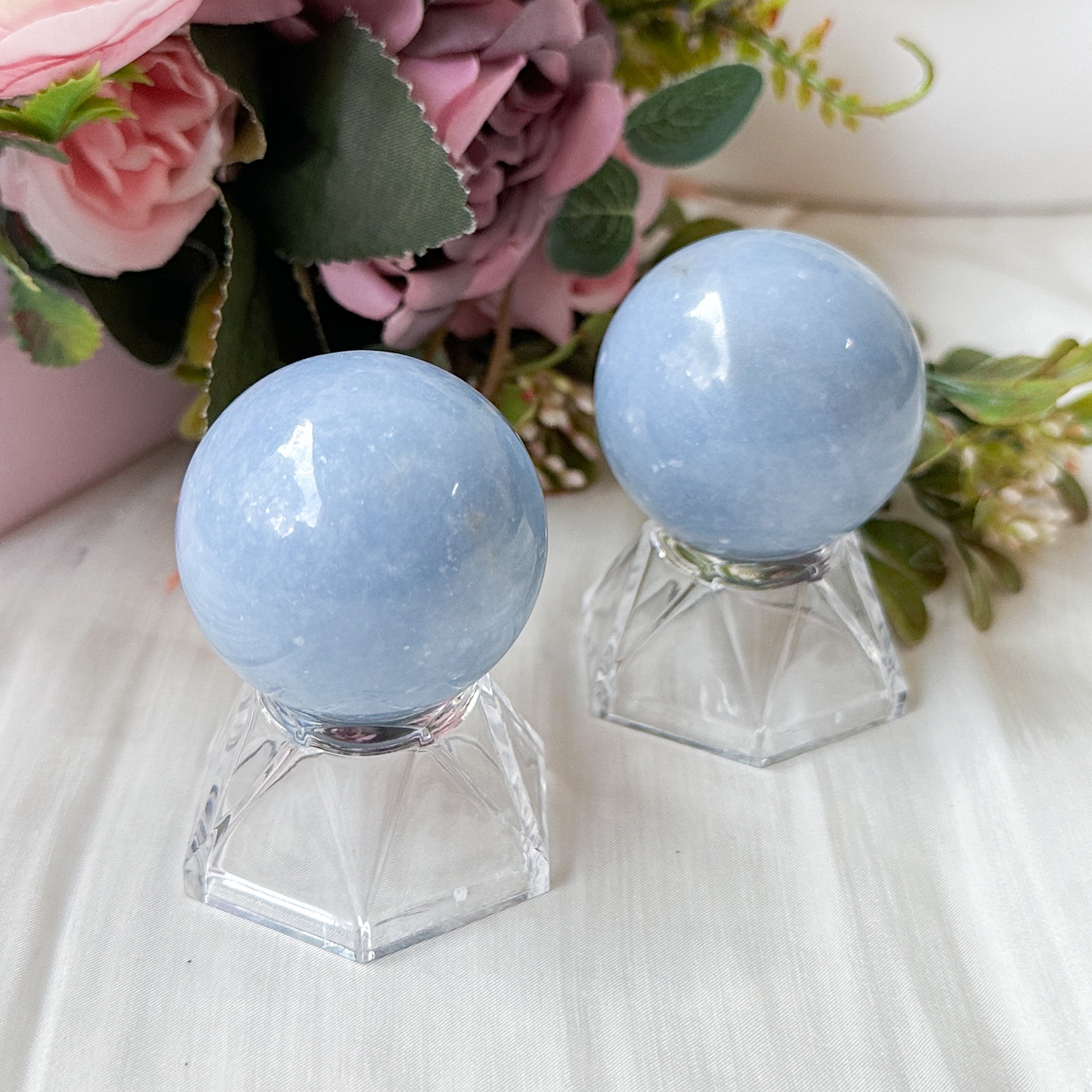 Angelite 40mm Sphere