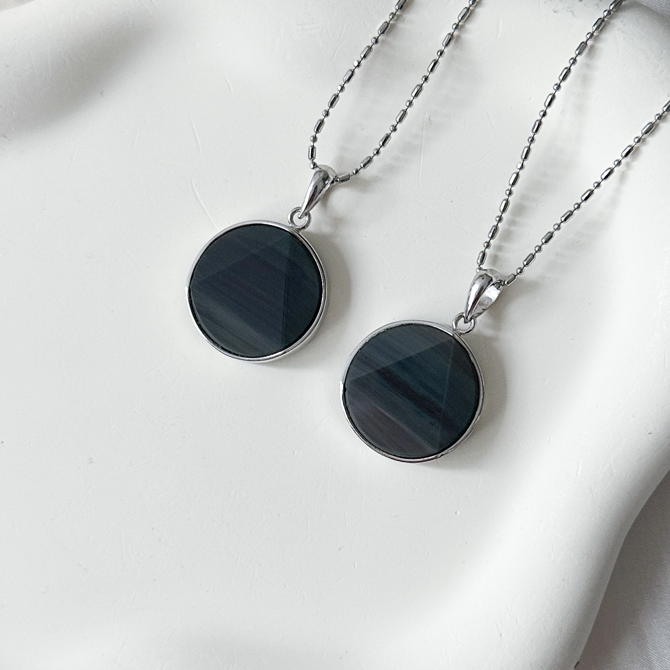 Rainbow Obsidian Star of David Pendant