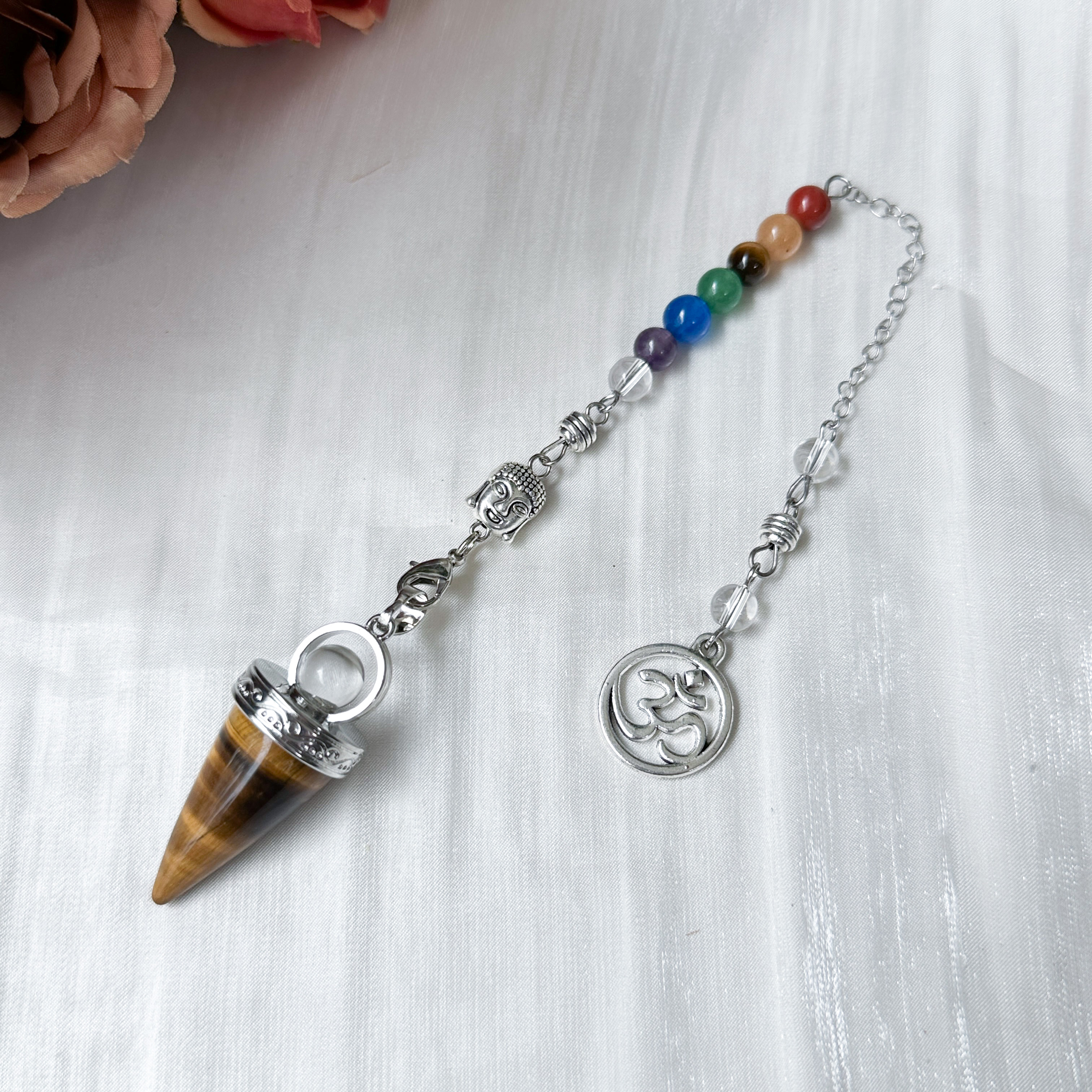 Tiger Eye Chakra Pendulum