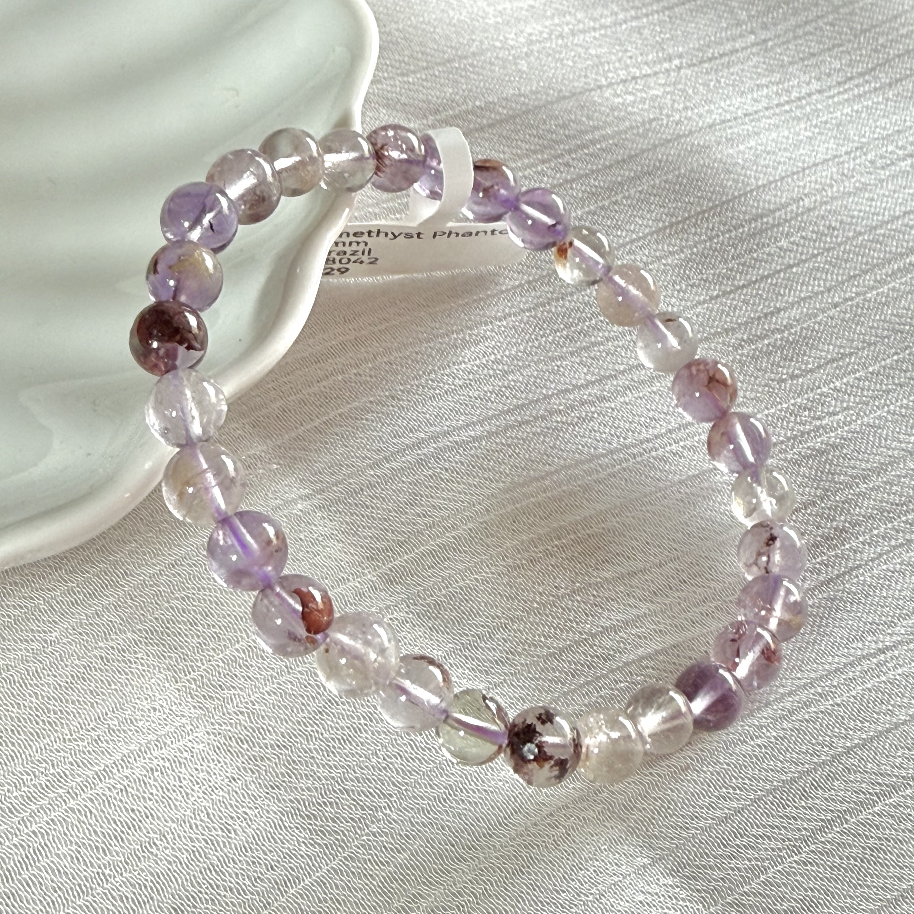 Amethyst Phantom 6mm Bracelet