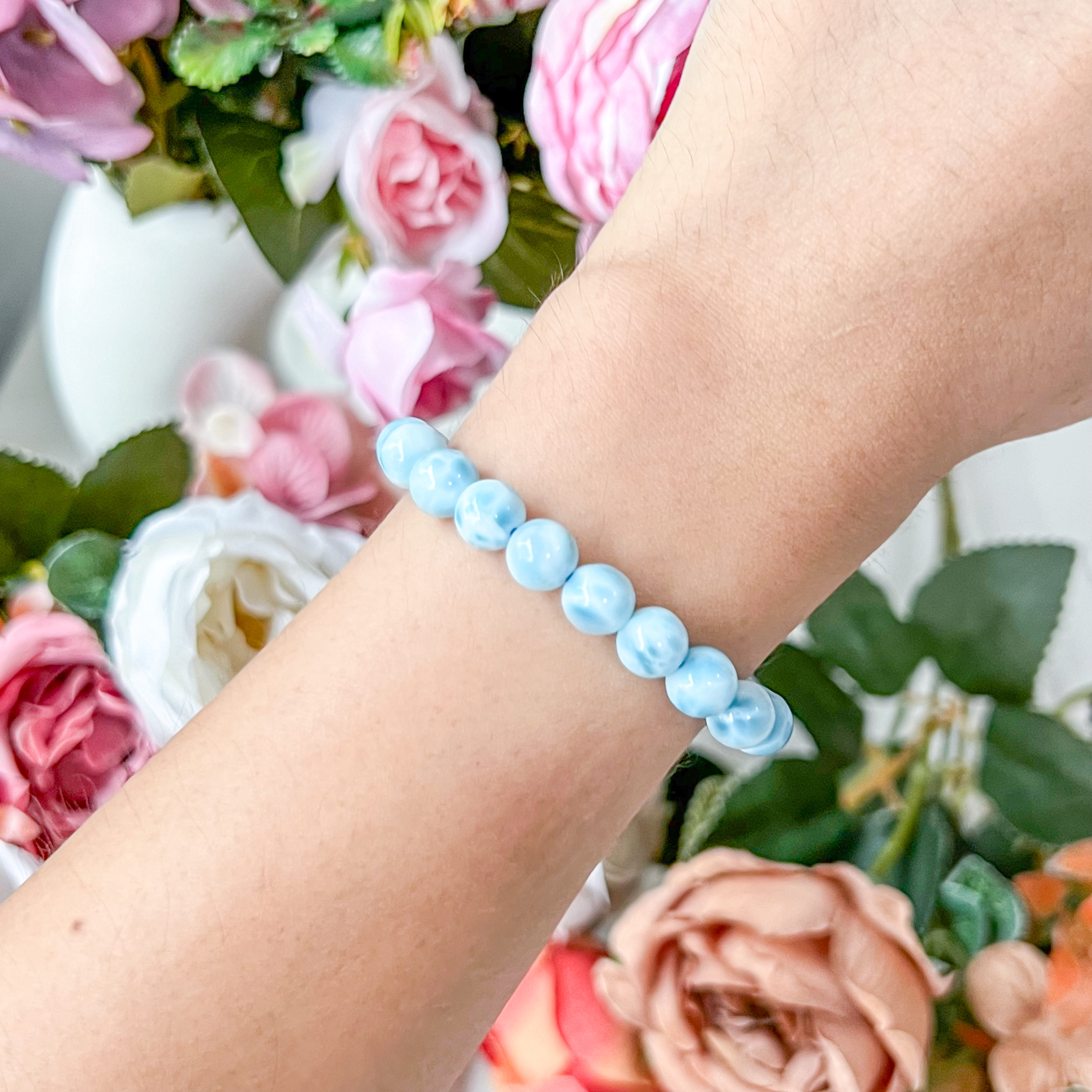 Larimar 7-8mm AAA+ Bracelet