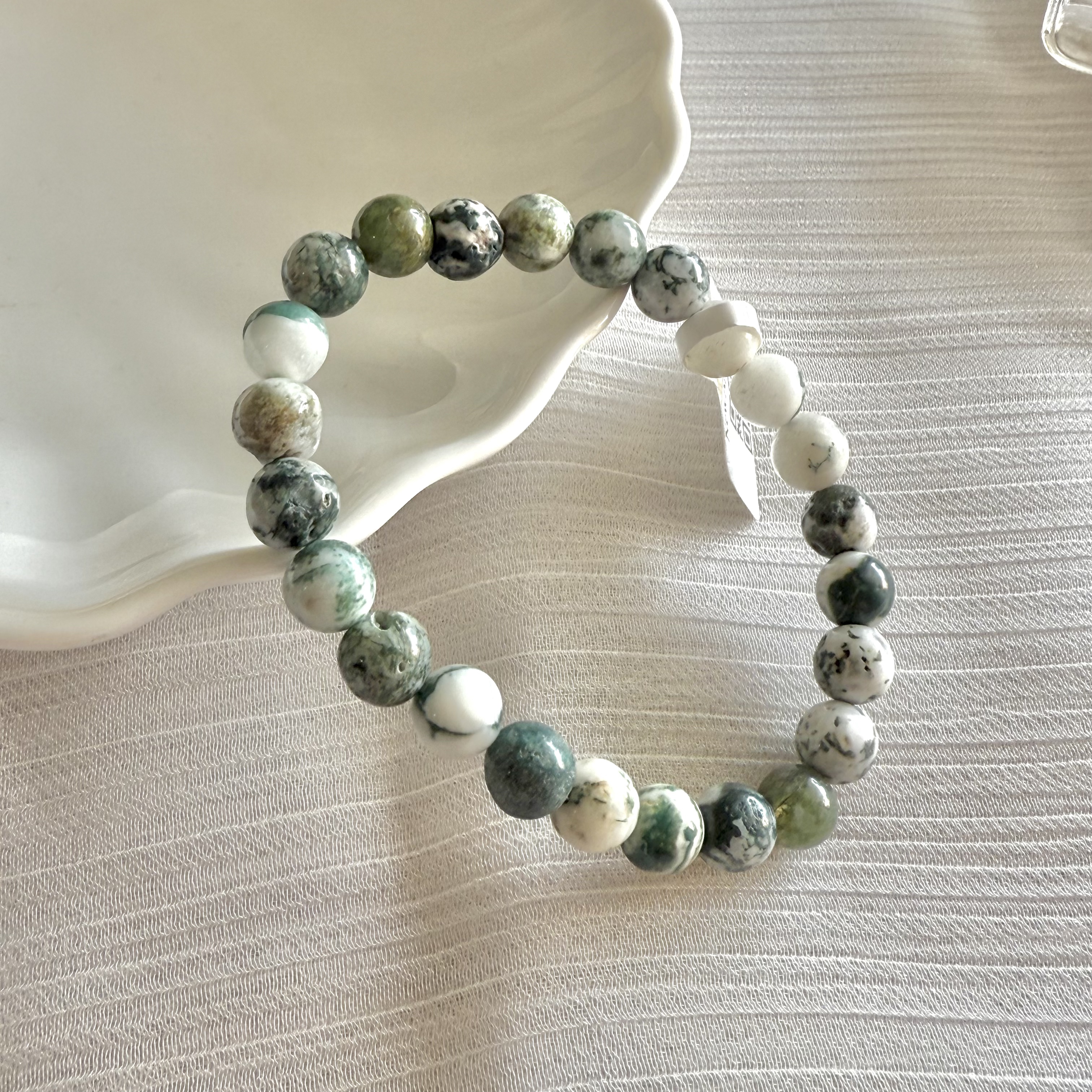 Tree Agate 8mm Bracelet