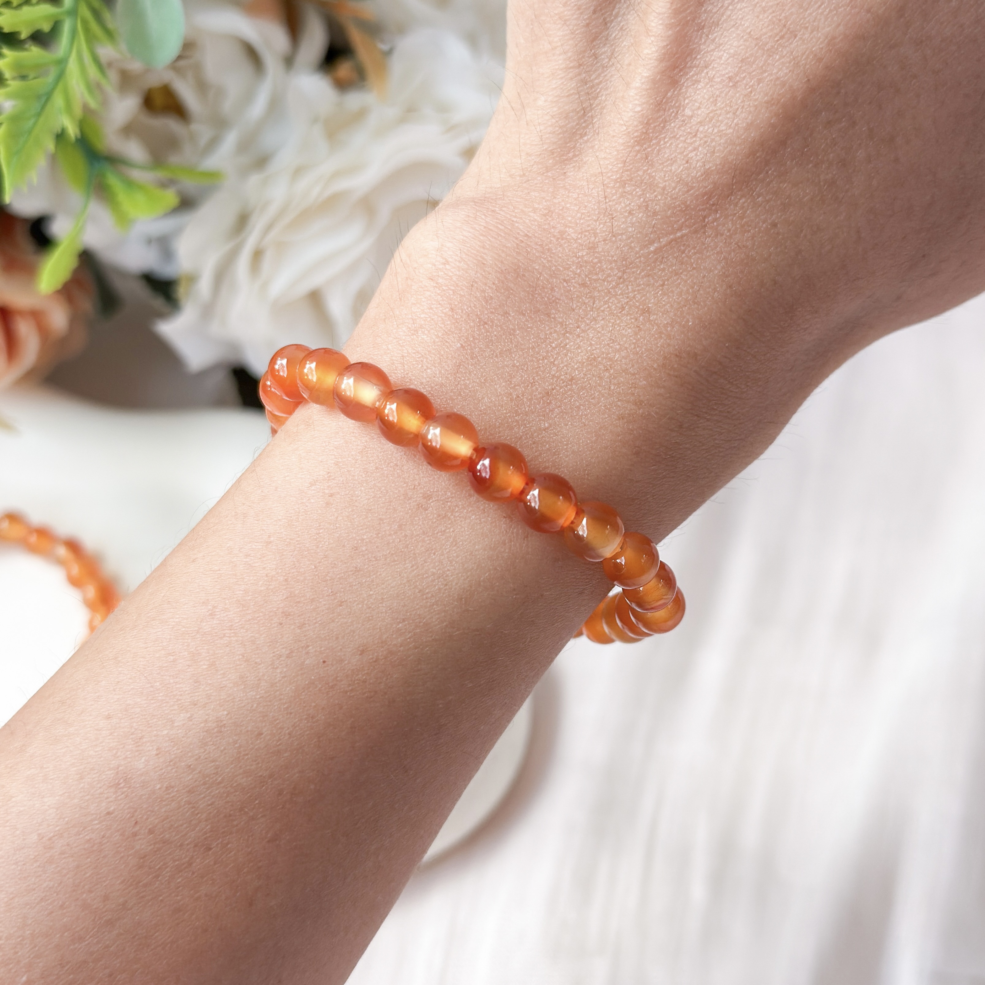 Carnelian 6mm Bracelet