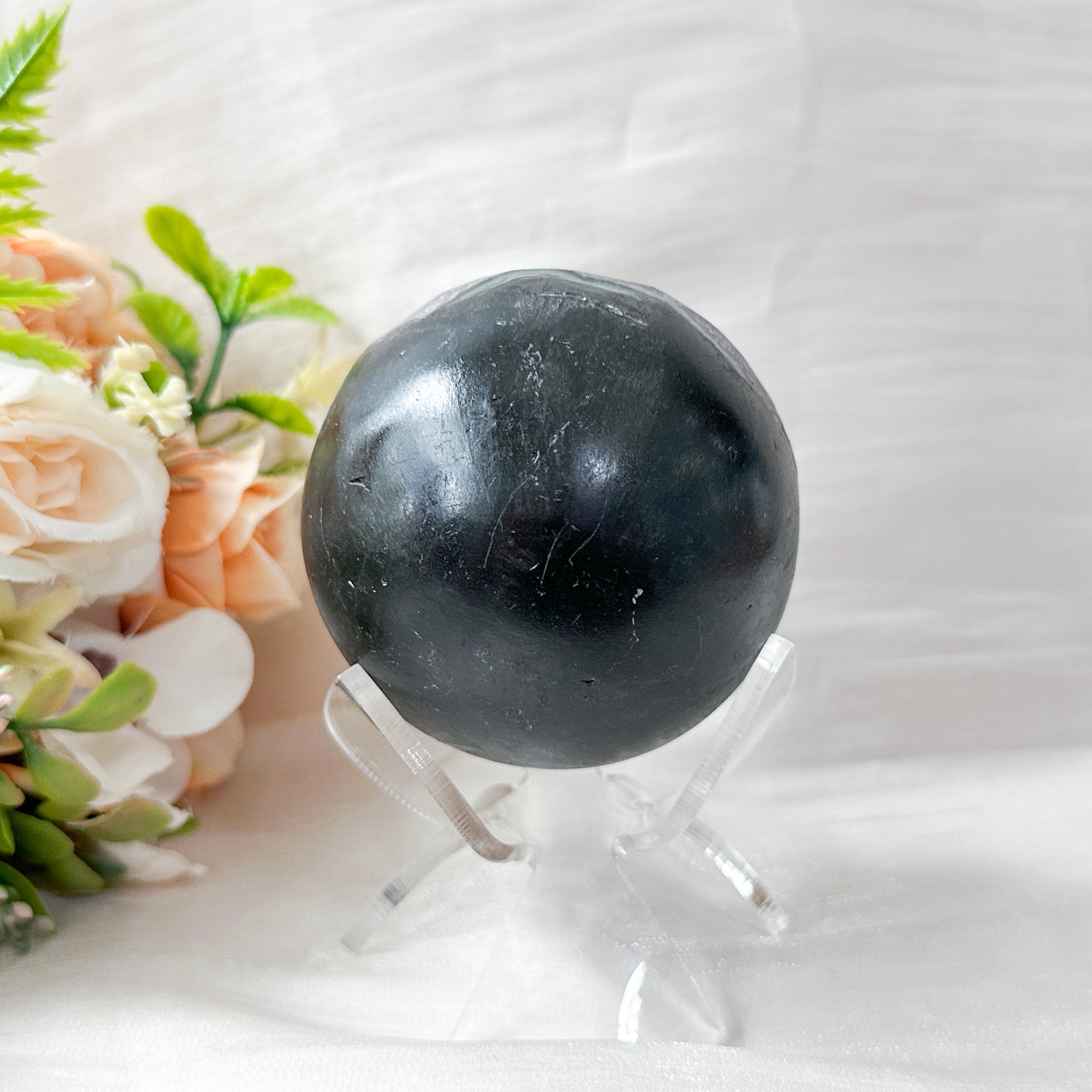Amethyst Raw Sphere w Sphere Stand