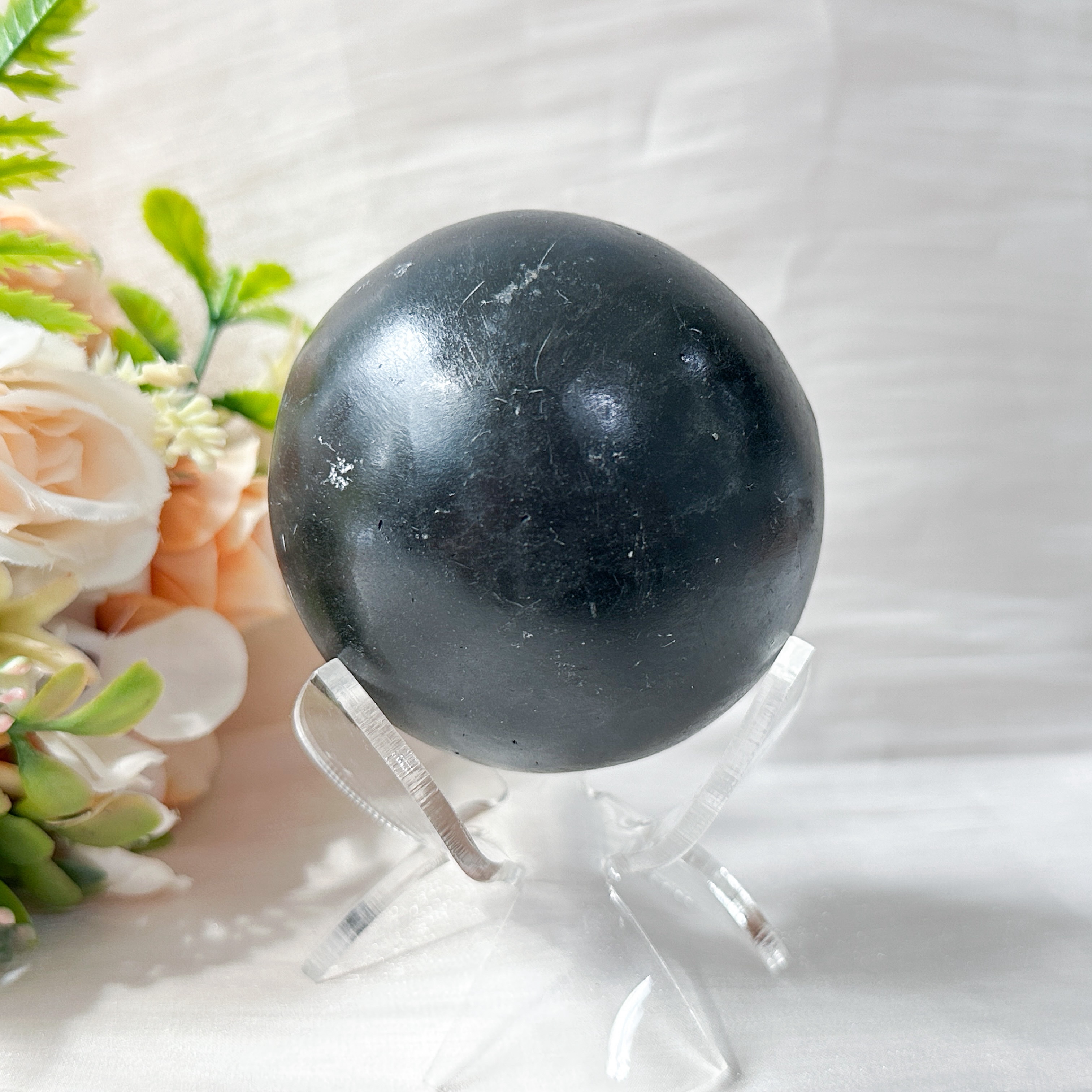 Amethyst Raw Sphere w Sphere Stand