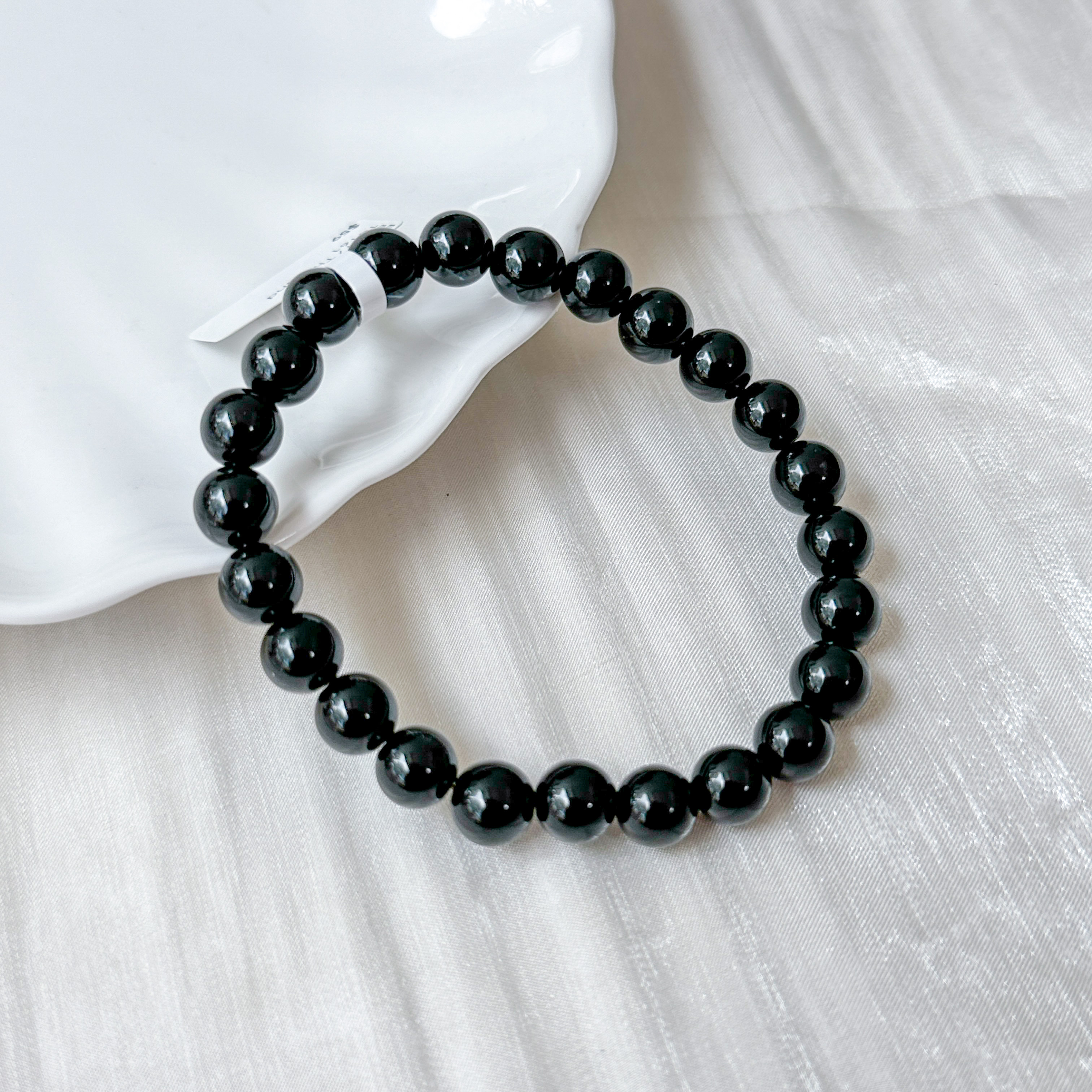 Black Tektite 8mm Bracelet