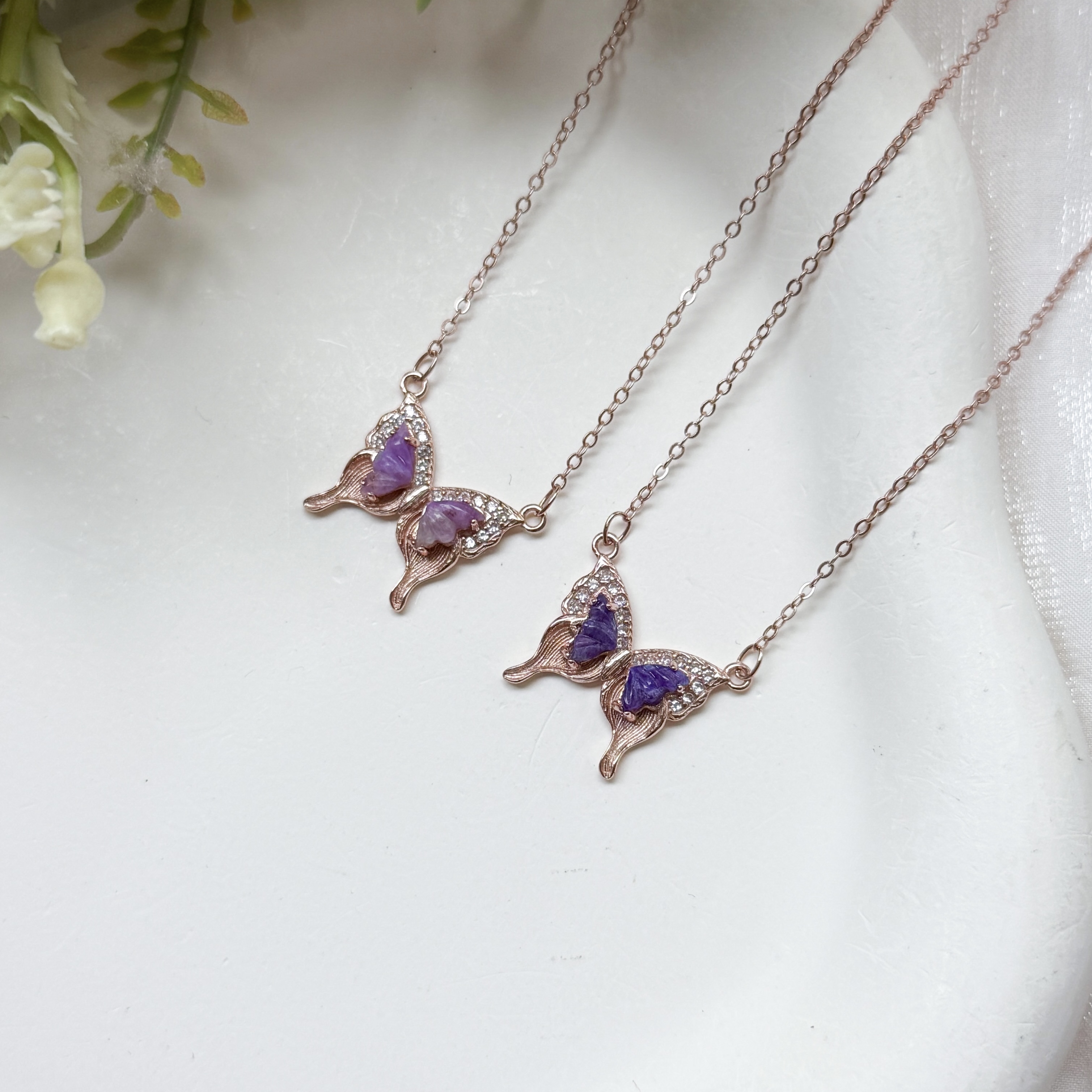 Sugilite Butterfly Pendant