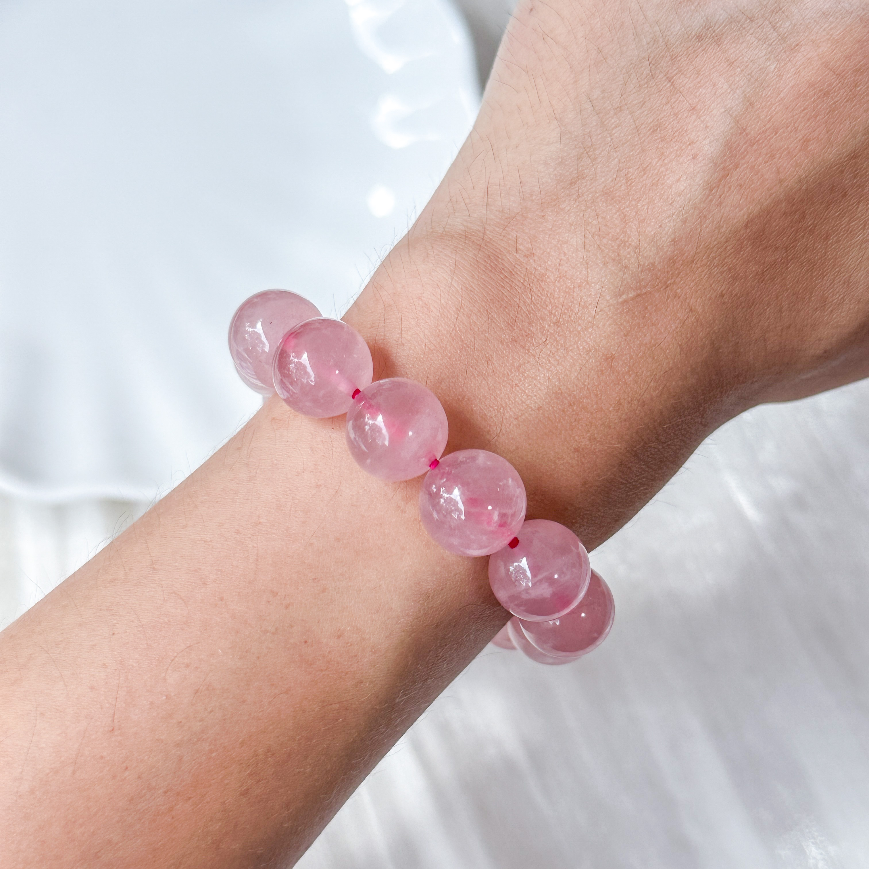 Lavender Rose Quartz 11-12mm Bracelet