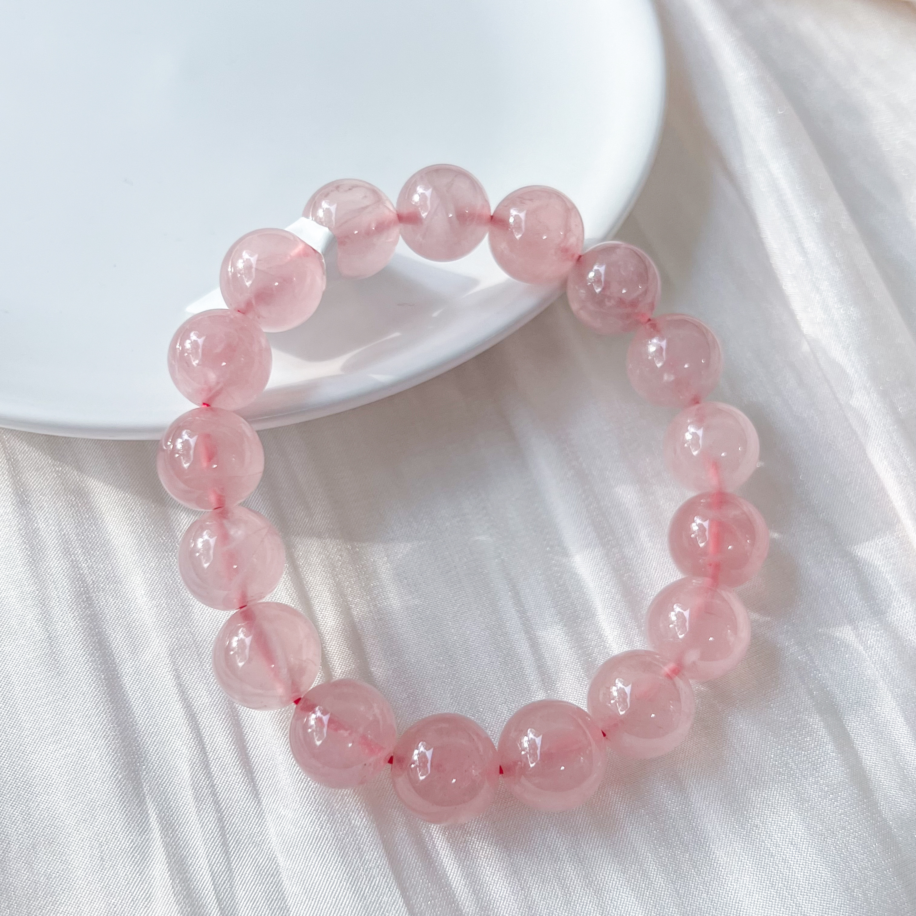 Lavender Rose Quartz 12-13mm AAA Bracelet