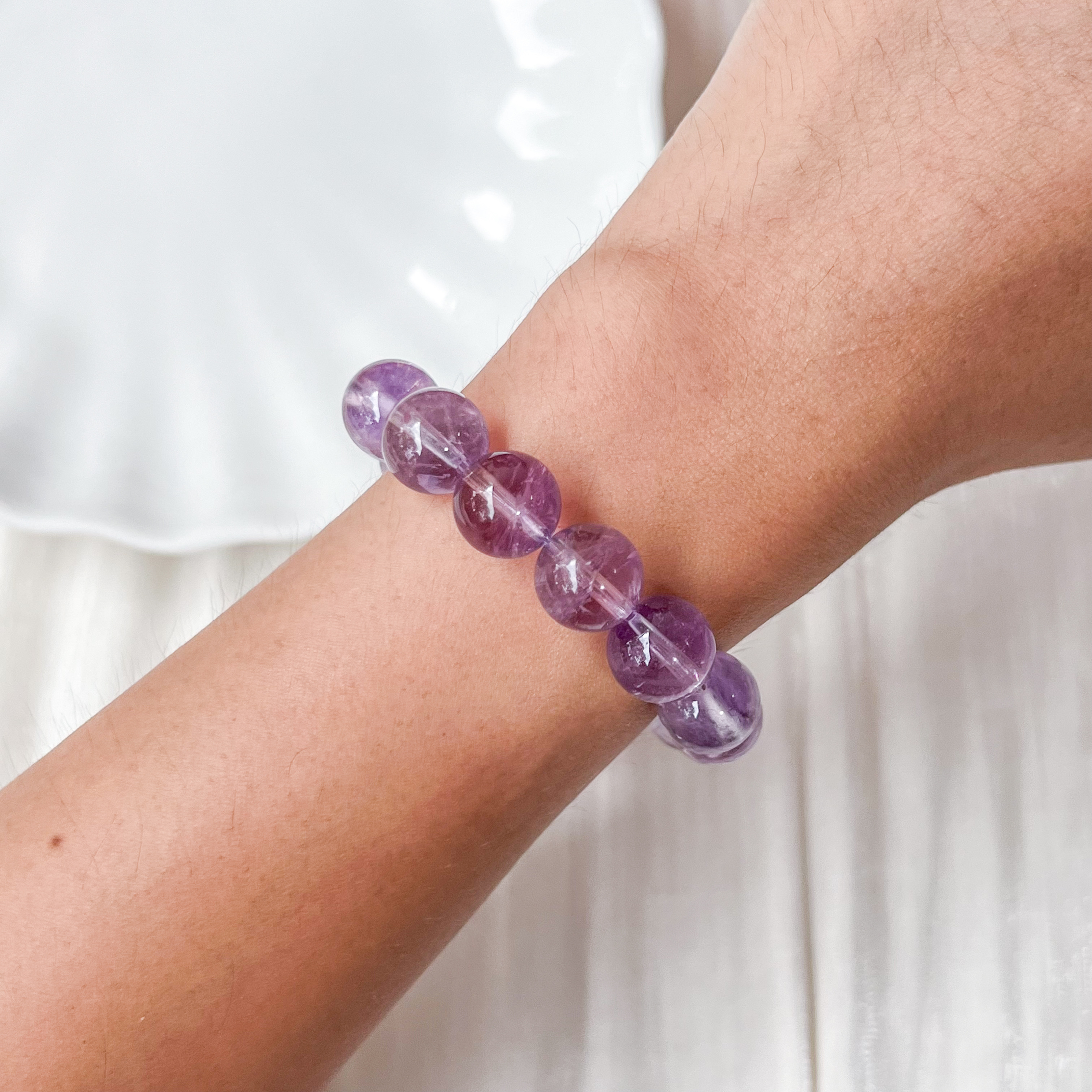 Rose Amethyst 10-11mm Bracelet