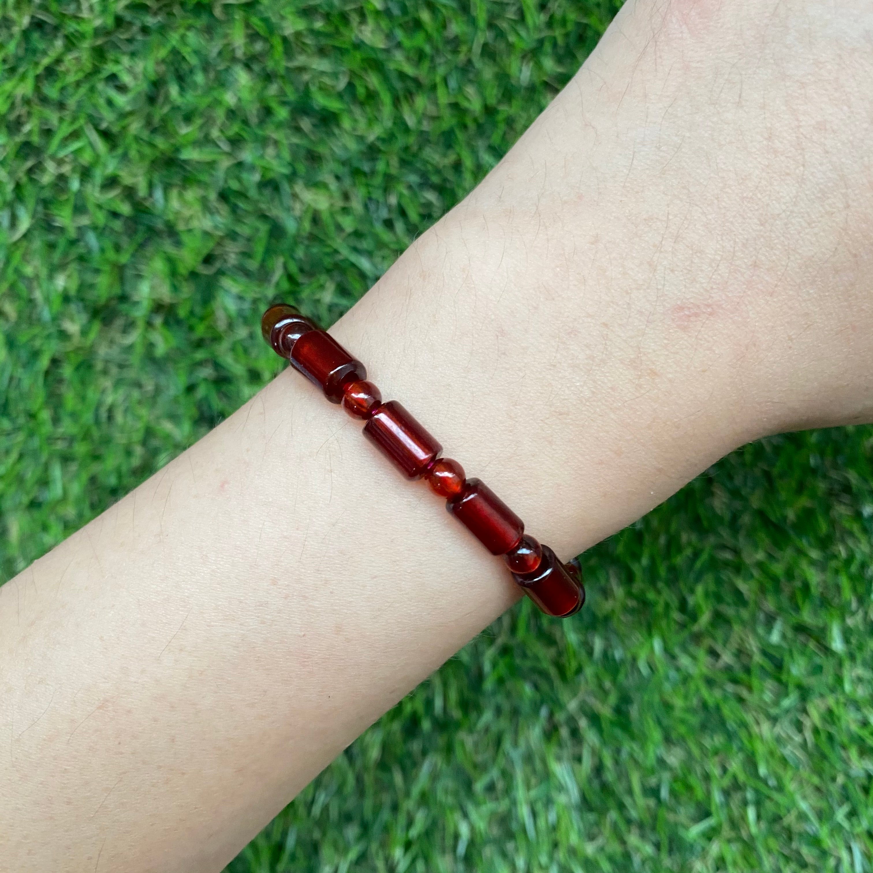 Hessonite Canister Bracelet