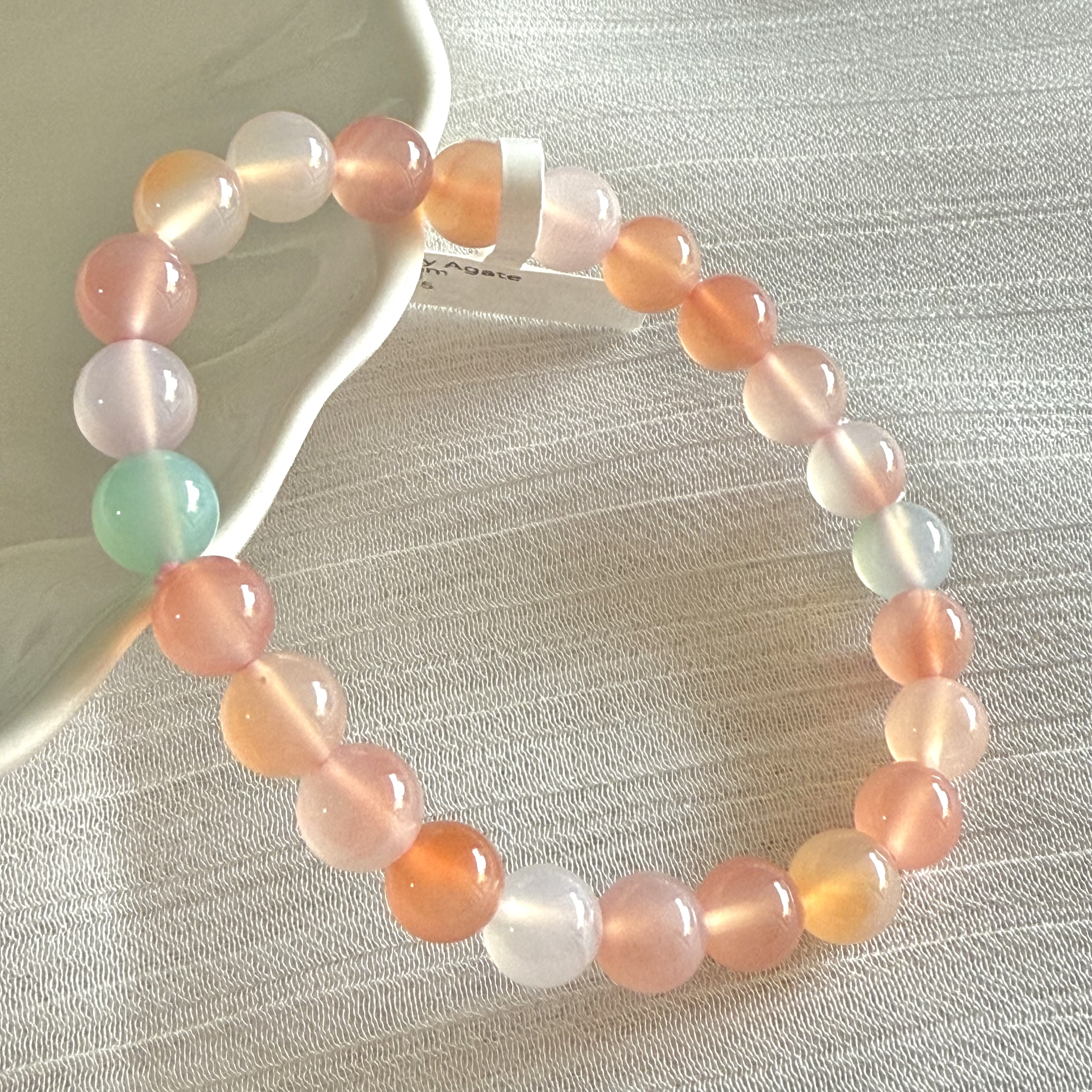 Candy Agate 7-8mm Bracelet