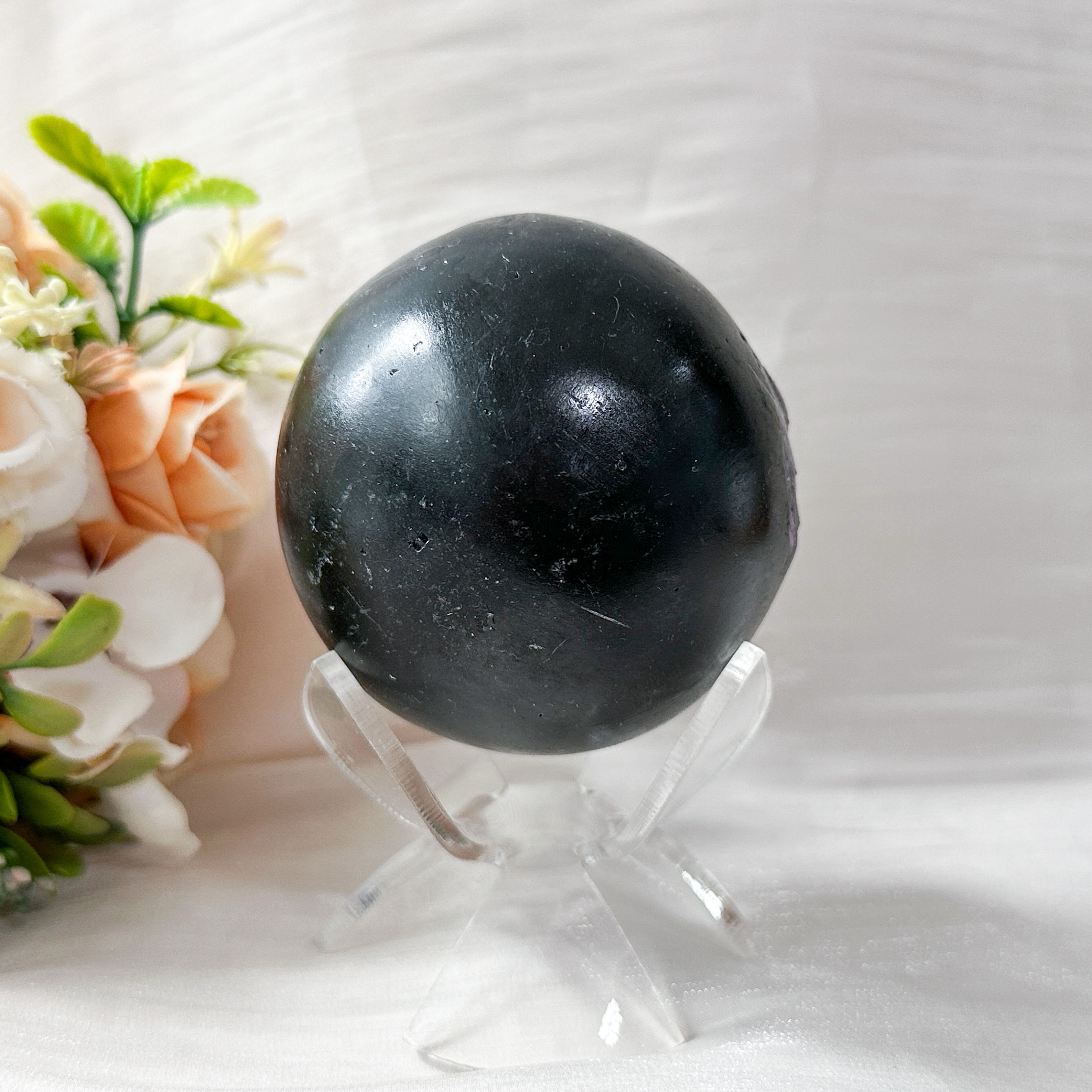 Amethyst Raw Sphere w Sphere Stand