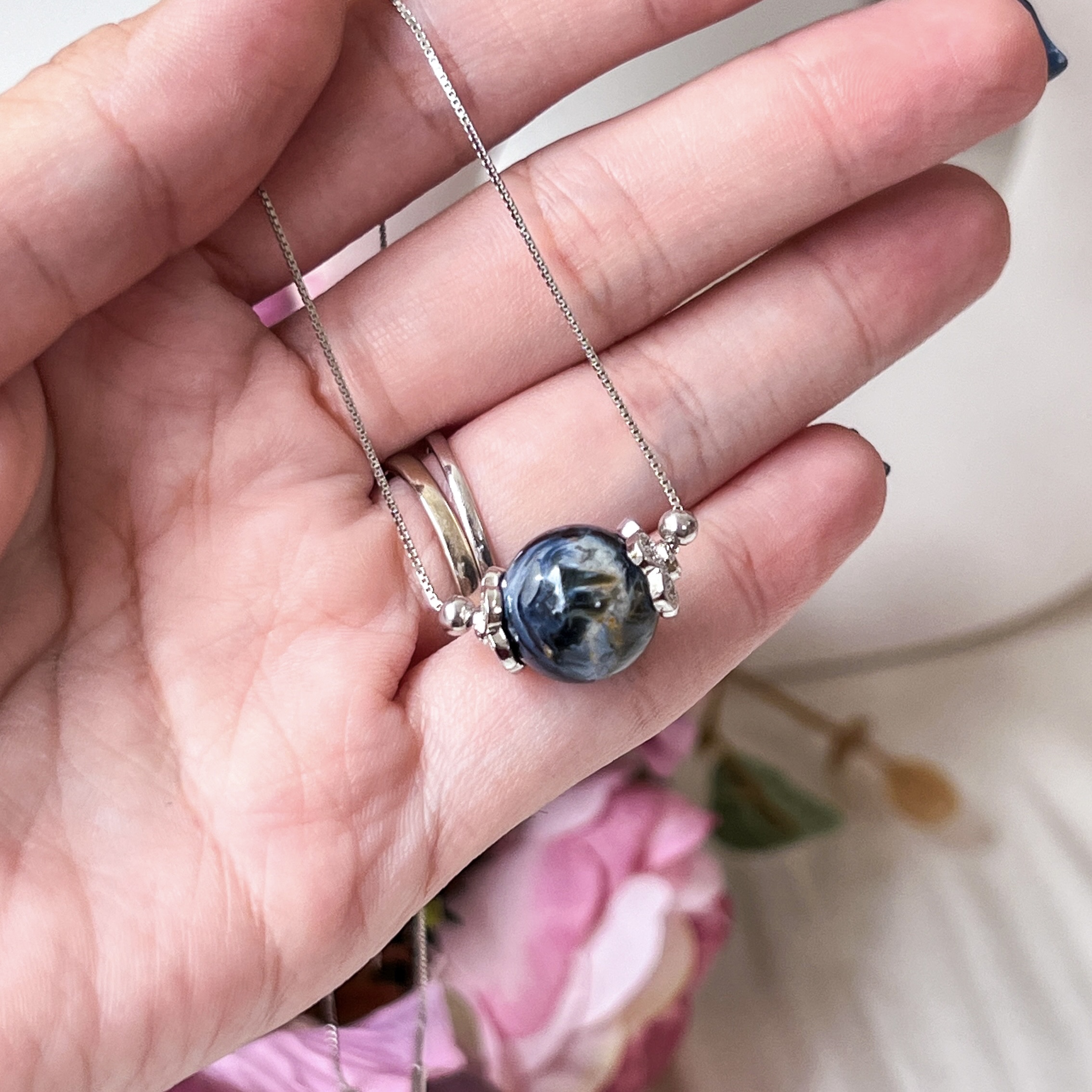 Pietersite Solitaire Necklace