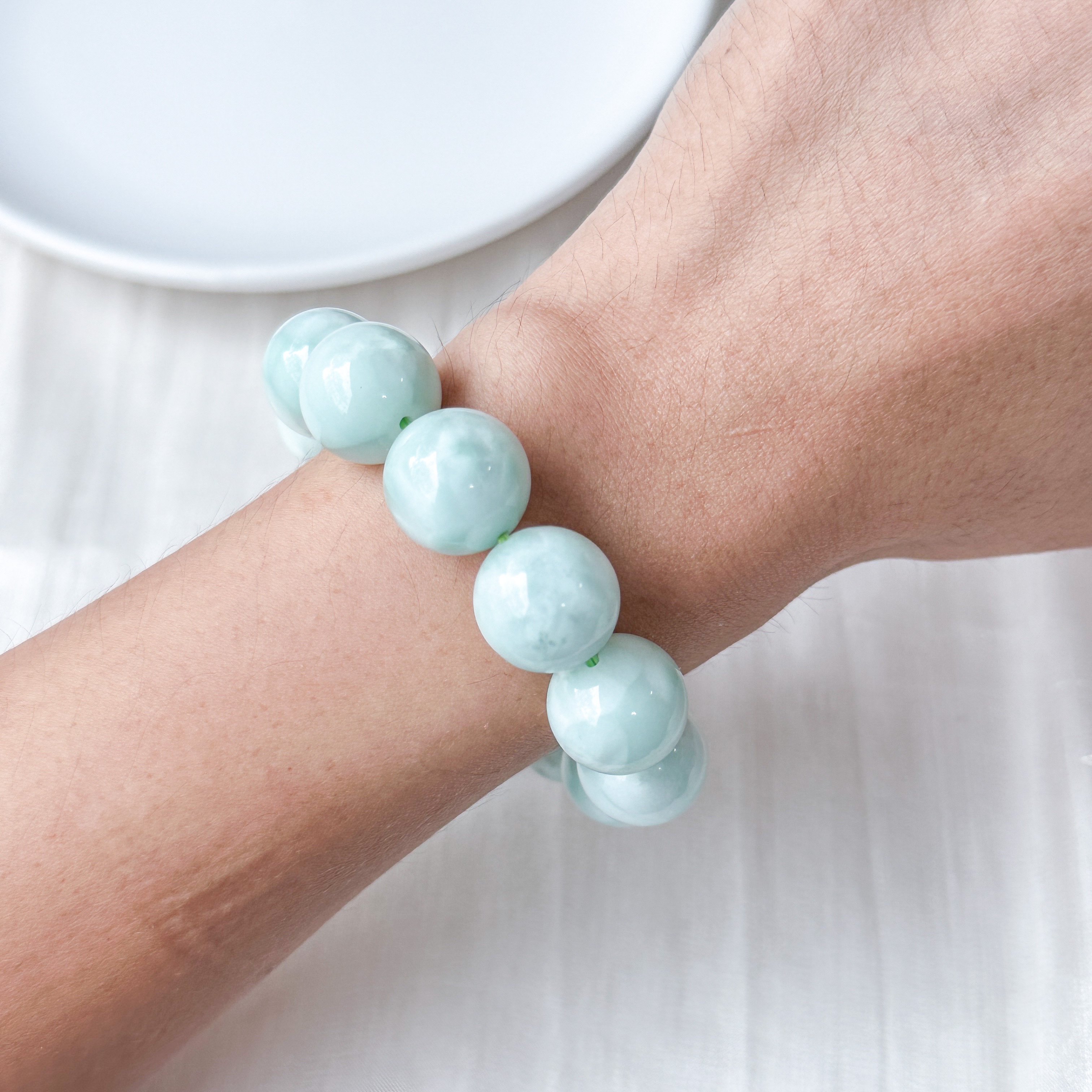 Green Angelite 14mm Bracelet