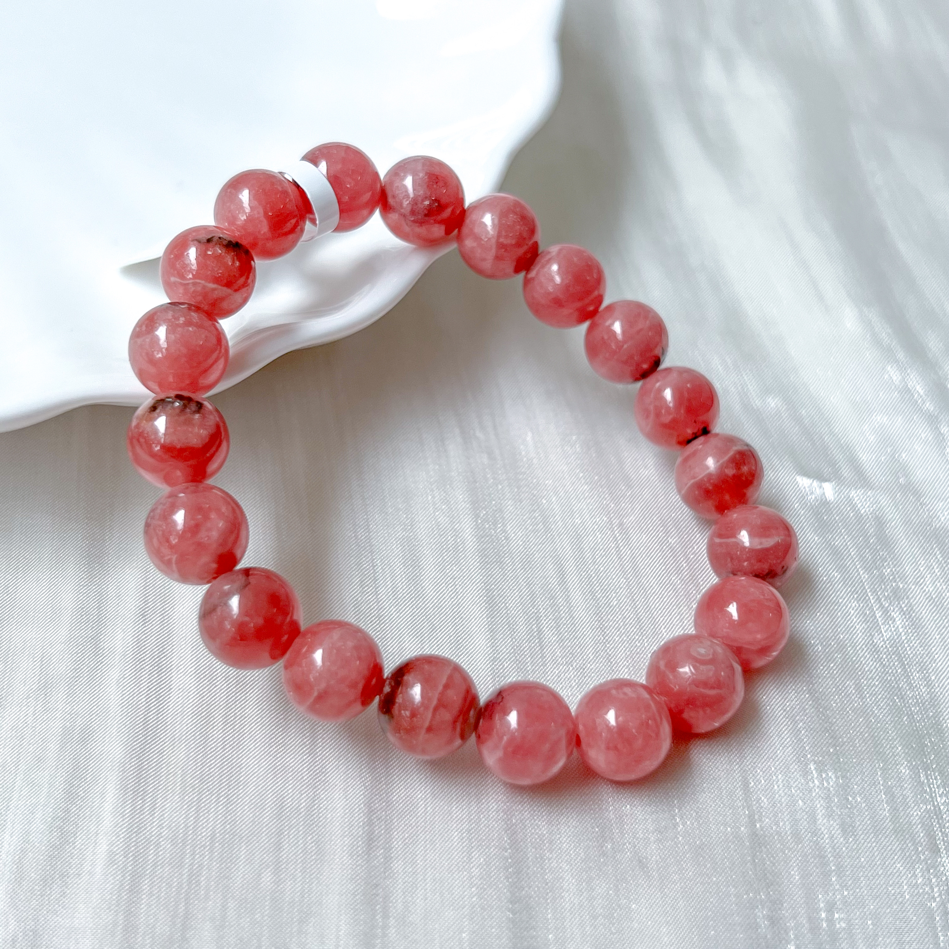 Rhodochrosite 9-10mm AAA+ Bracelet