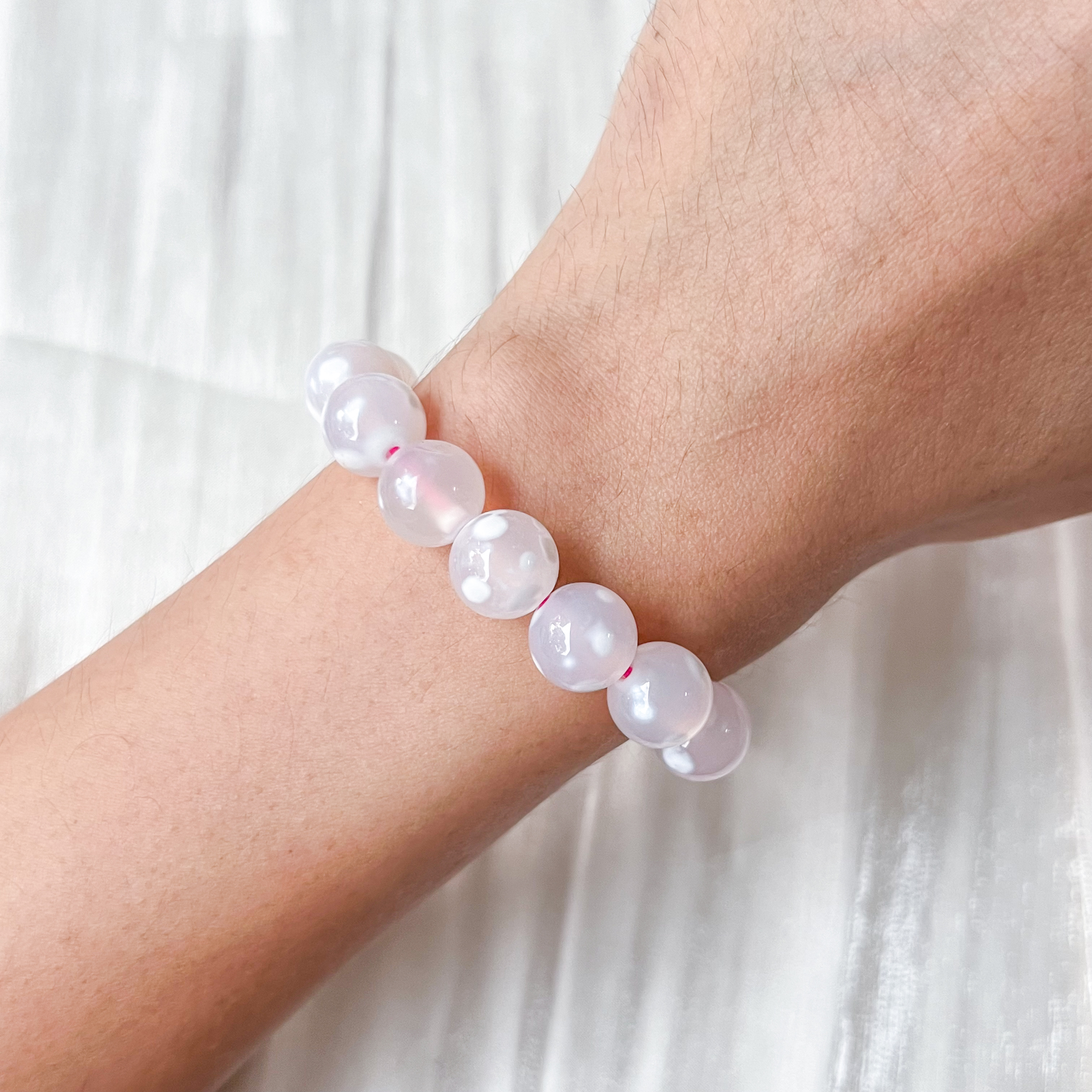 Snow Agate 10mm Bracelet