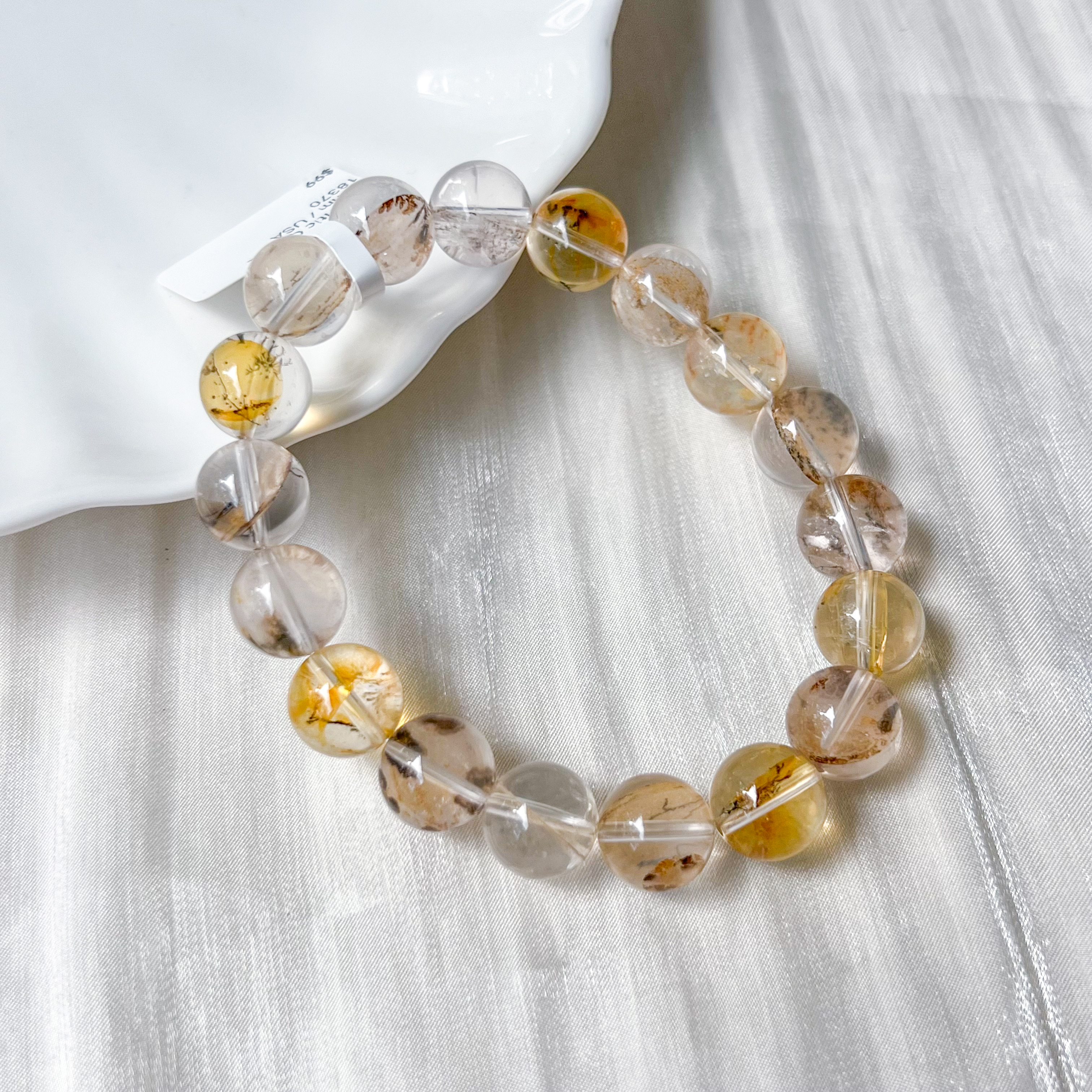 Dendritic Quartz 10-11mm Bracelet