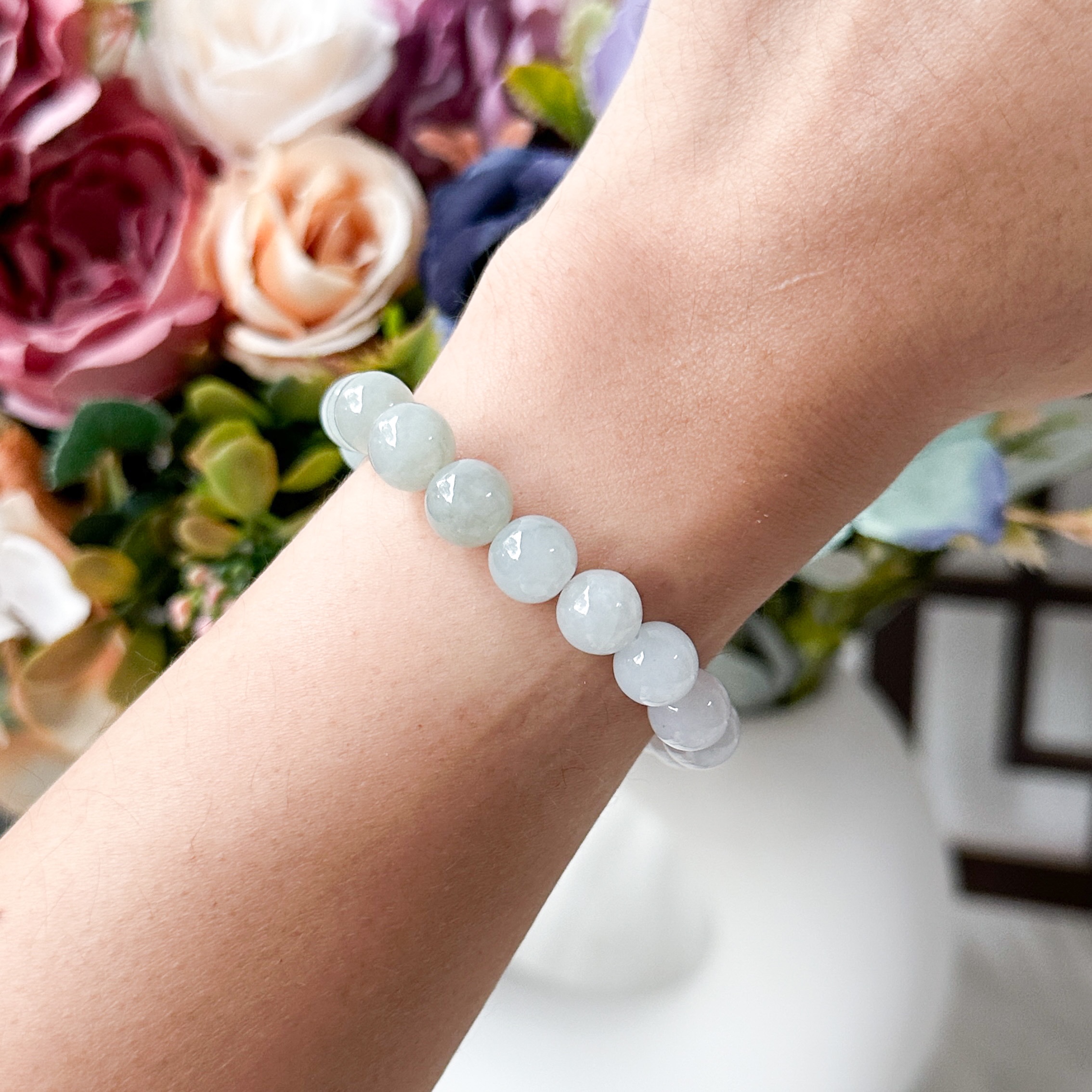 Grade A Ombre Jade 8mm Bracelet