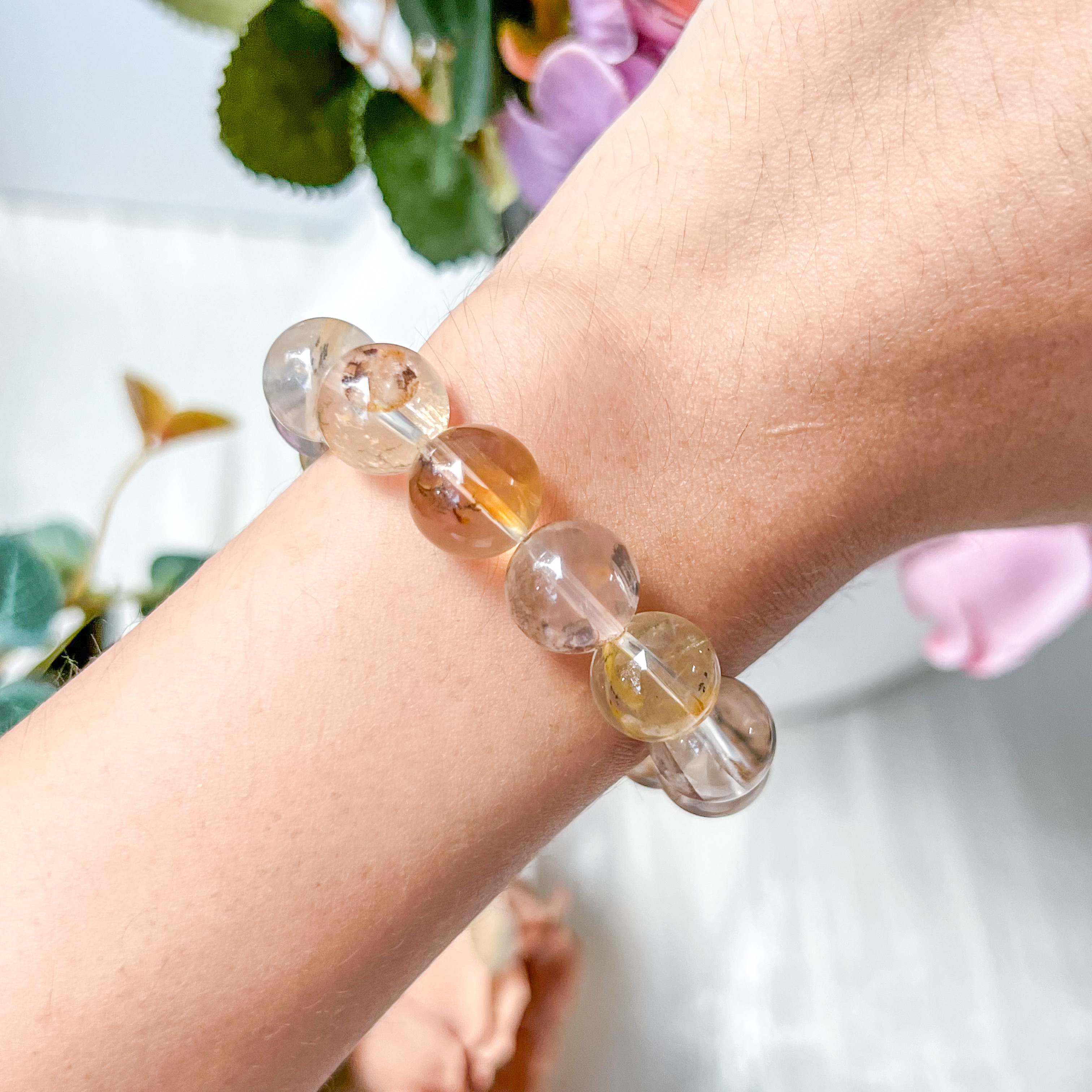 Dendritic Quartz 10-11mm Bracelet