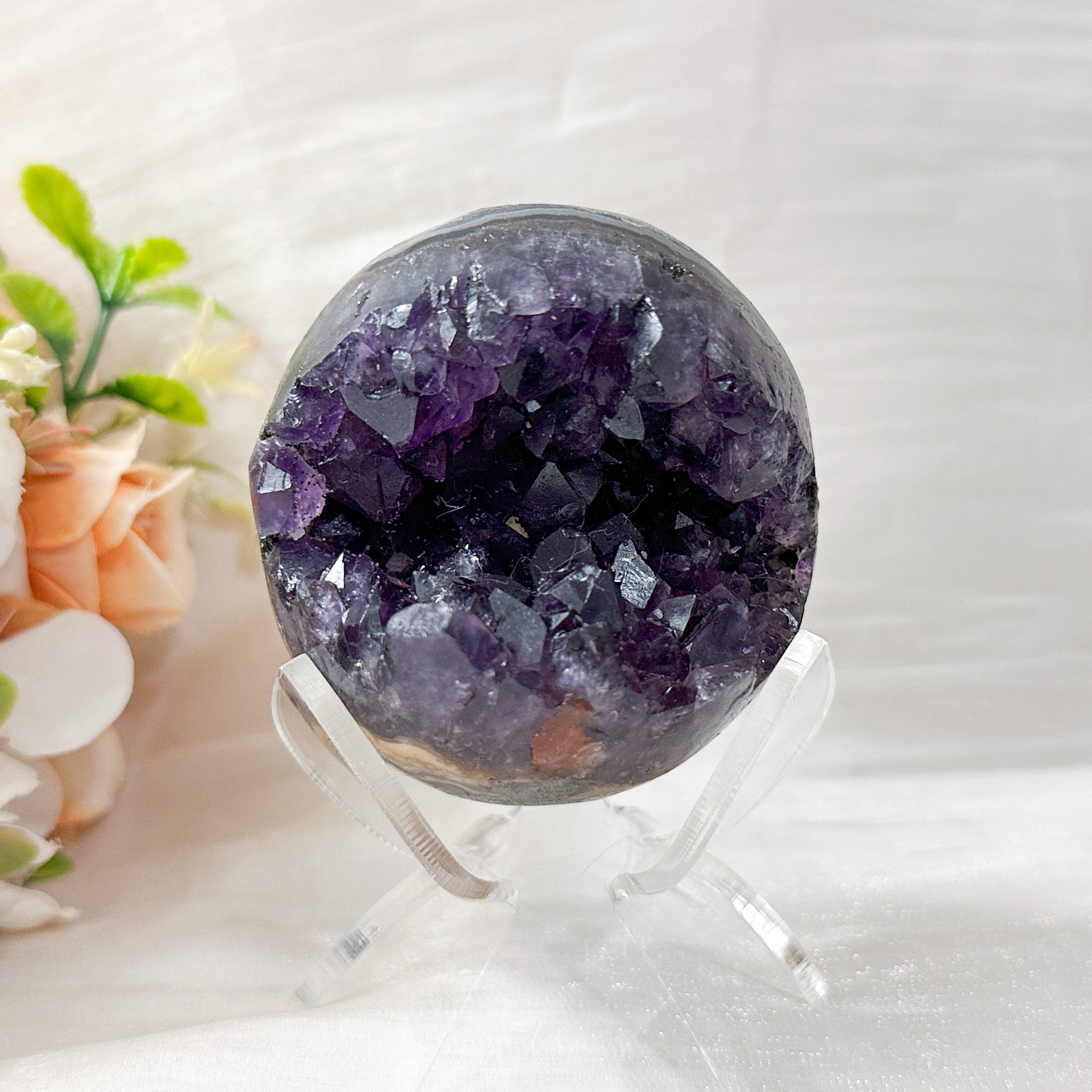 Amethyst Raw Sphere w Sphere Stand