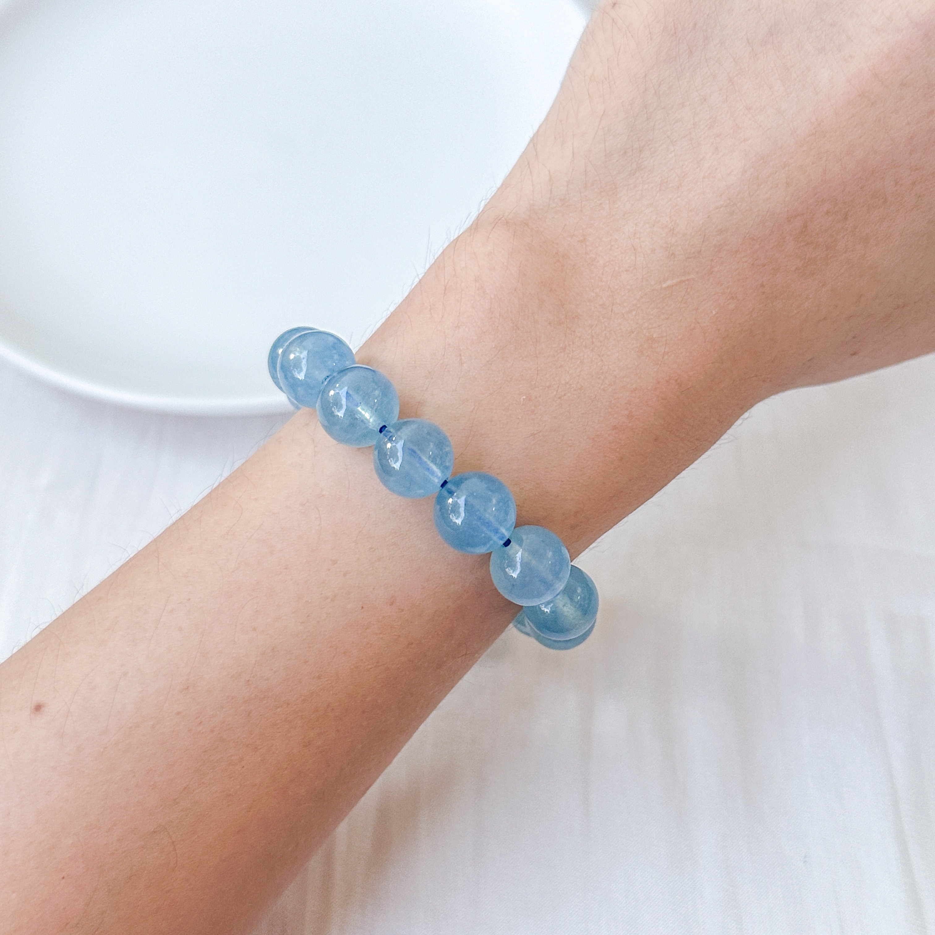 Aquamarine 10mm Bracelet