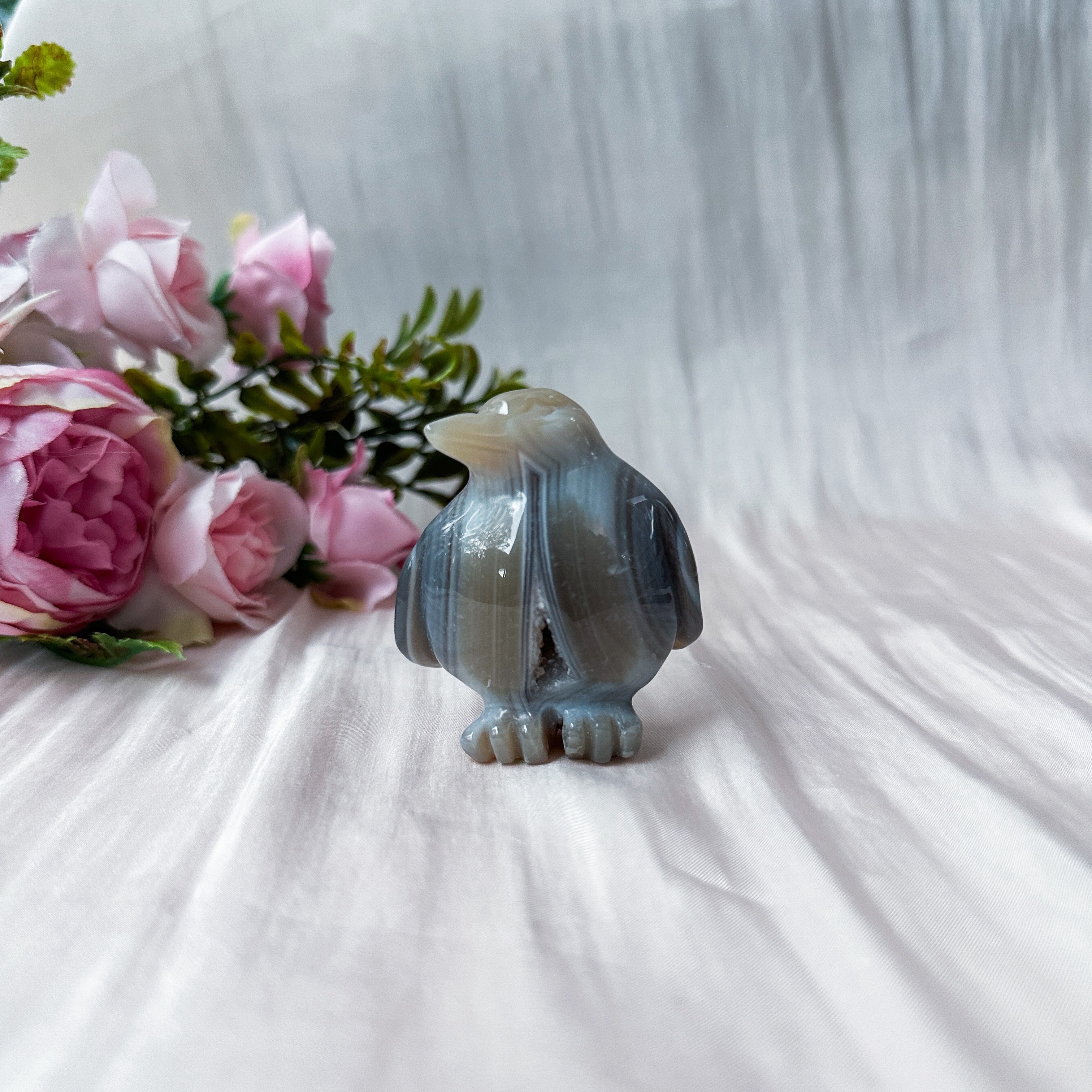 Druzy Agate Penguin (47.6mm)