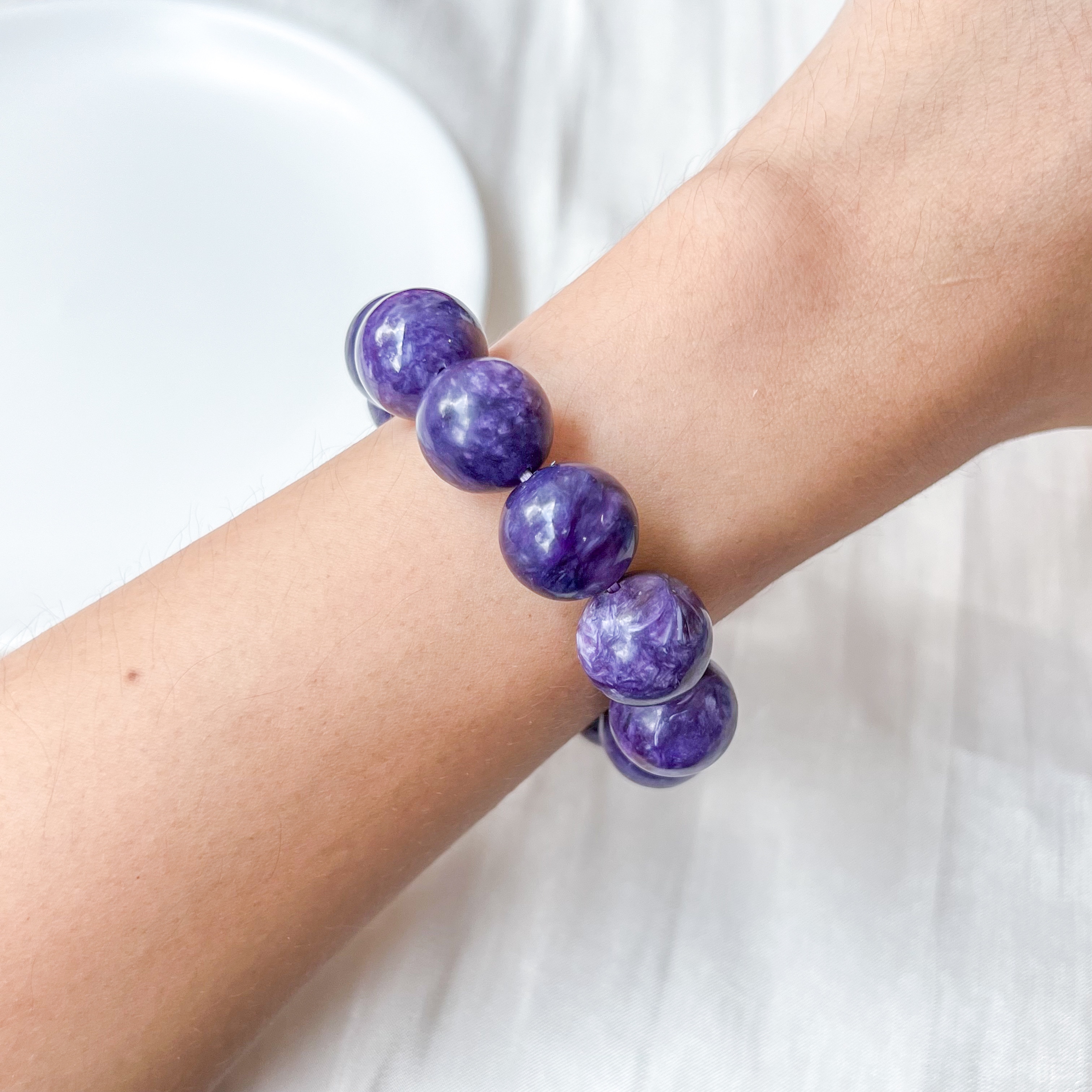 Charoite 13-14mm AAA+ Bracelet