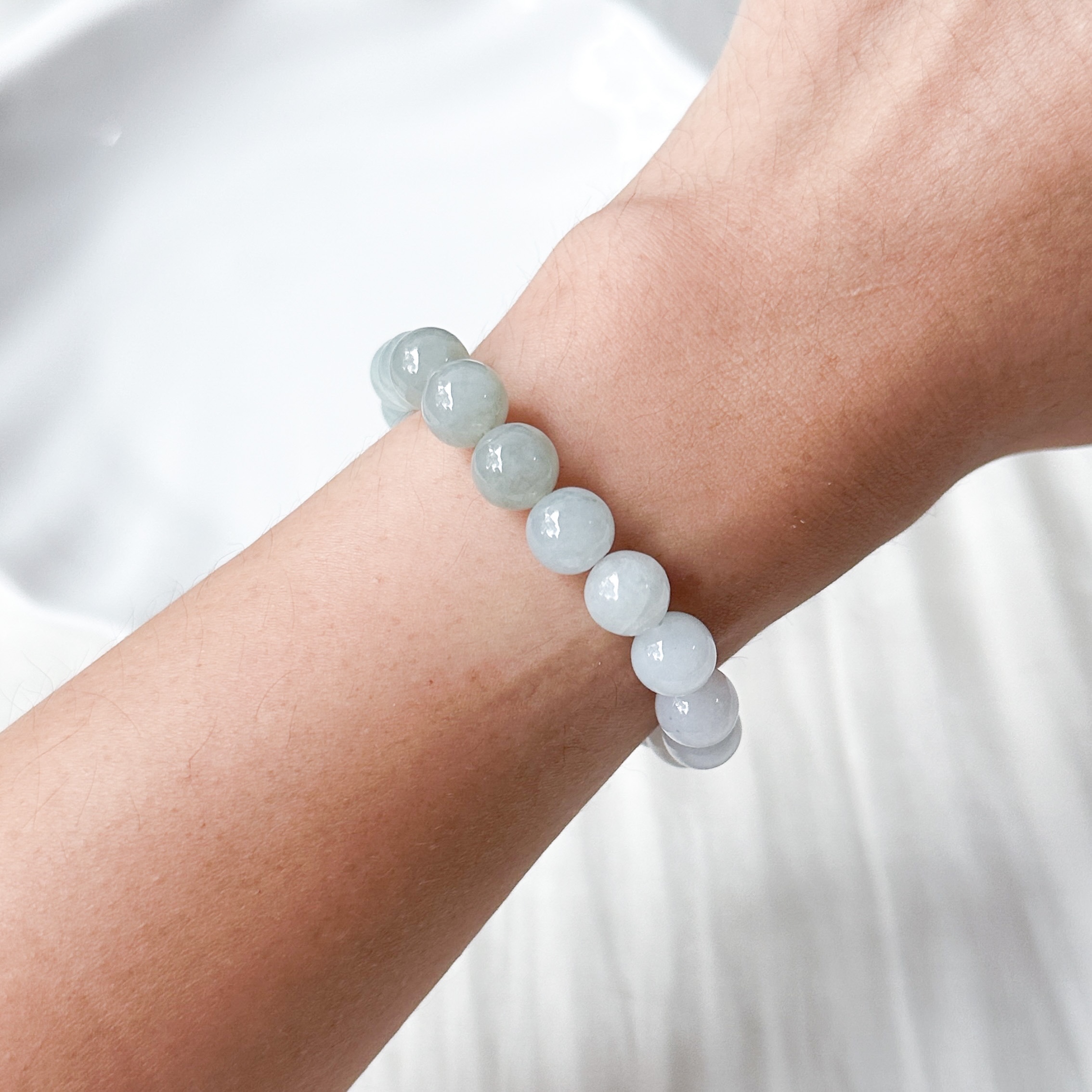 Grade A Ombre Jade 8mm Bracelet